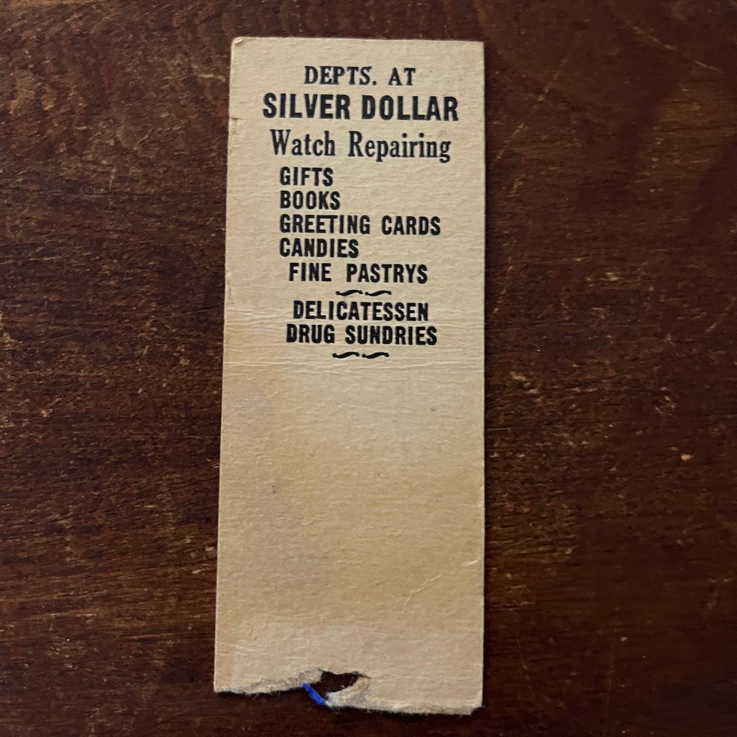 Silver Dollar Fountain Lunches Columbia MO Advertising Matchbook Cover MM11-5