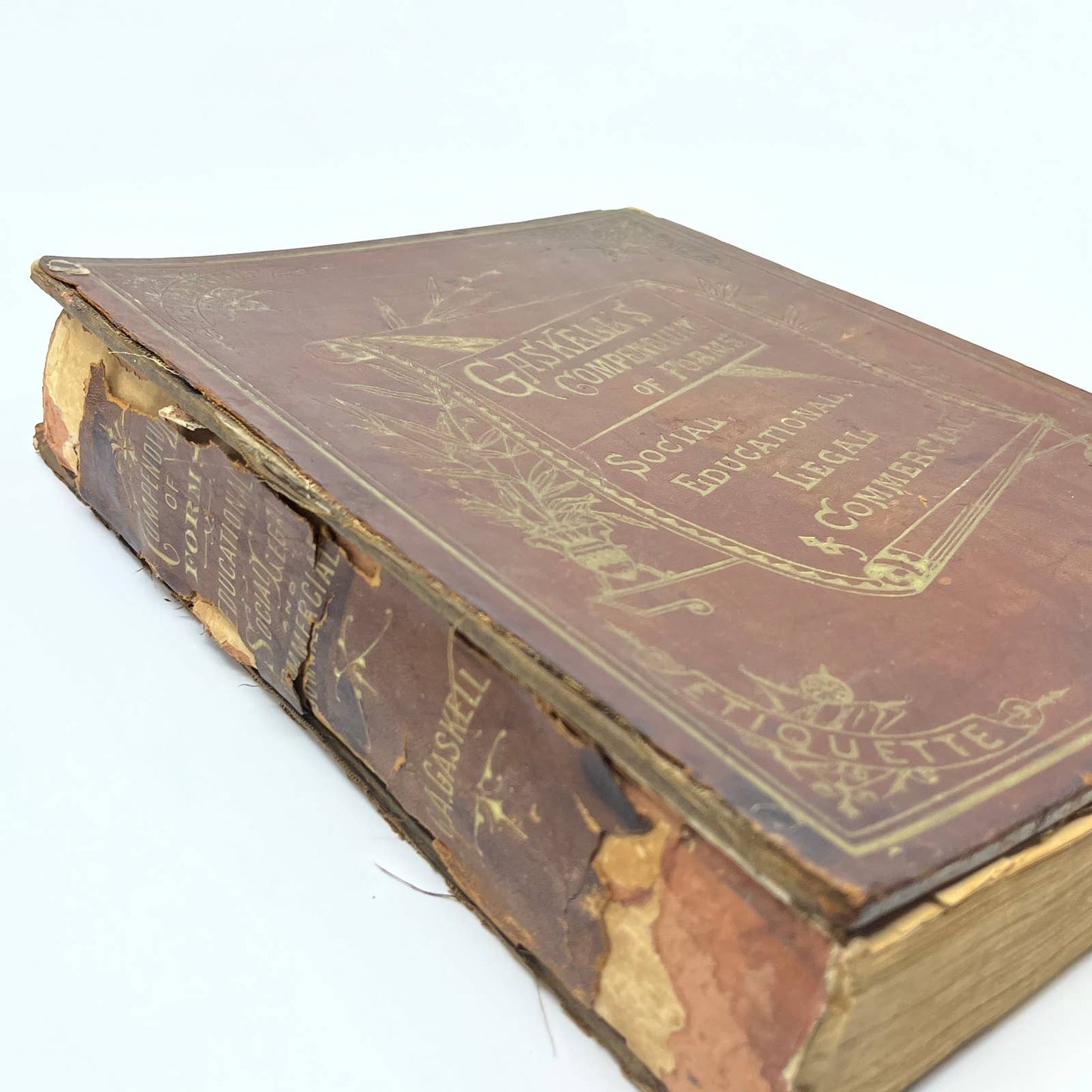 1882 Gaskell's Compendium of Forms Educational Social Legal Commercial Book TG3