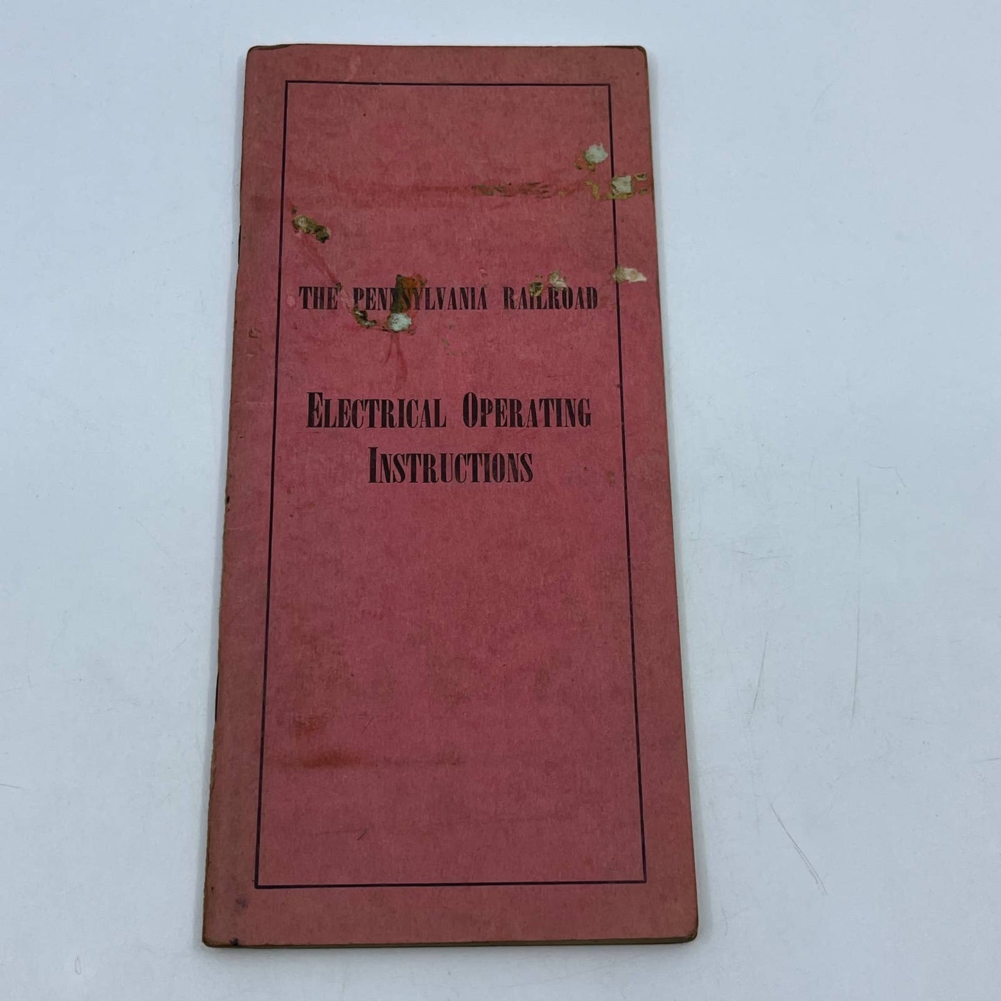 1960 The Pennsylvania Railroad Electrical Operating Instructions Book TG6