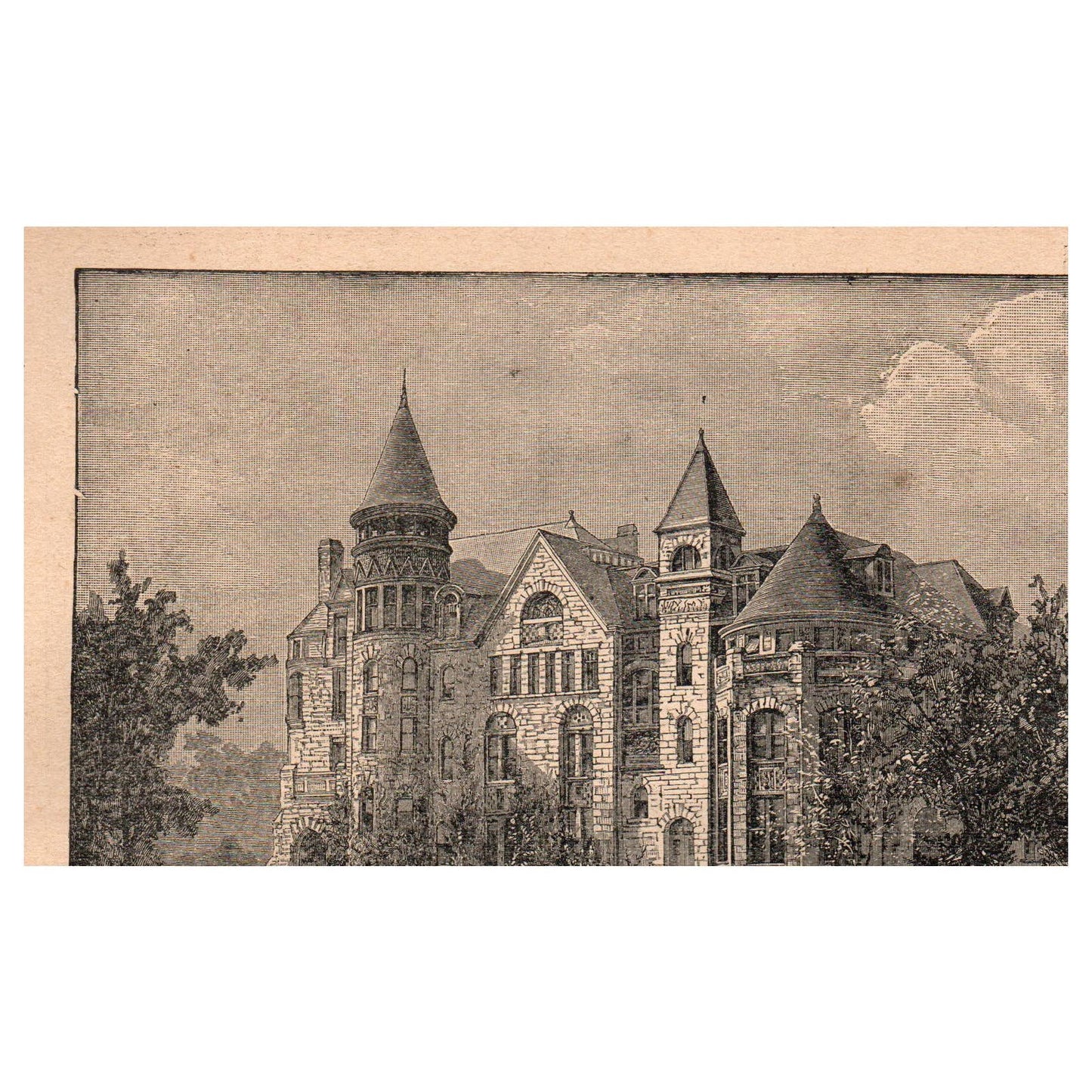 Glass Blowing Manufacturers of Glass Bottles 3.5x5 Original Engraving 1899 TJ8-7