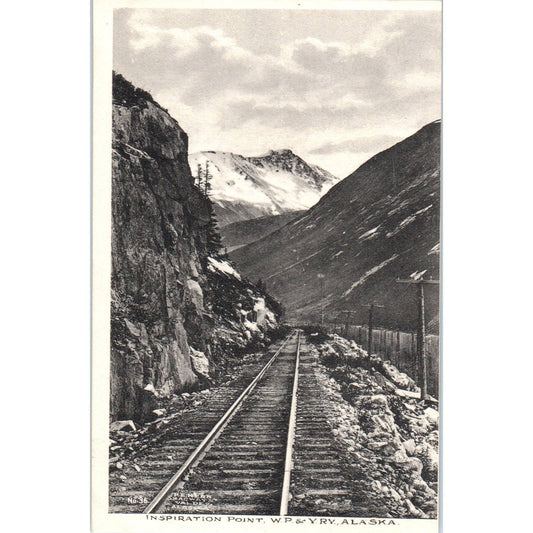 Inspiration Point Wp & Y Railway Alaska Original Postcard TK1-30