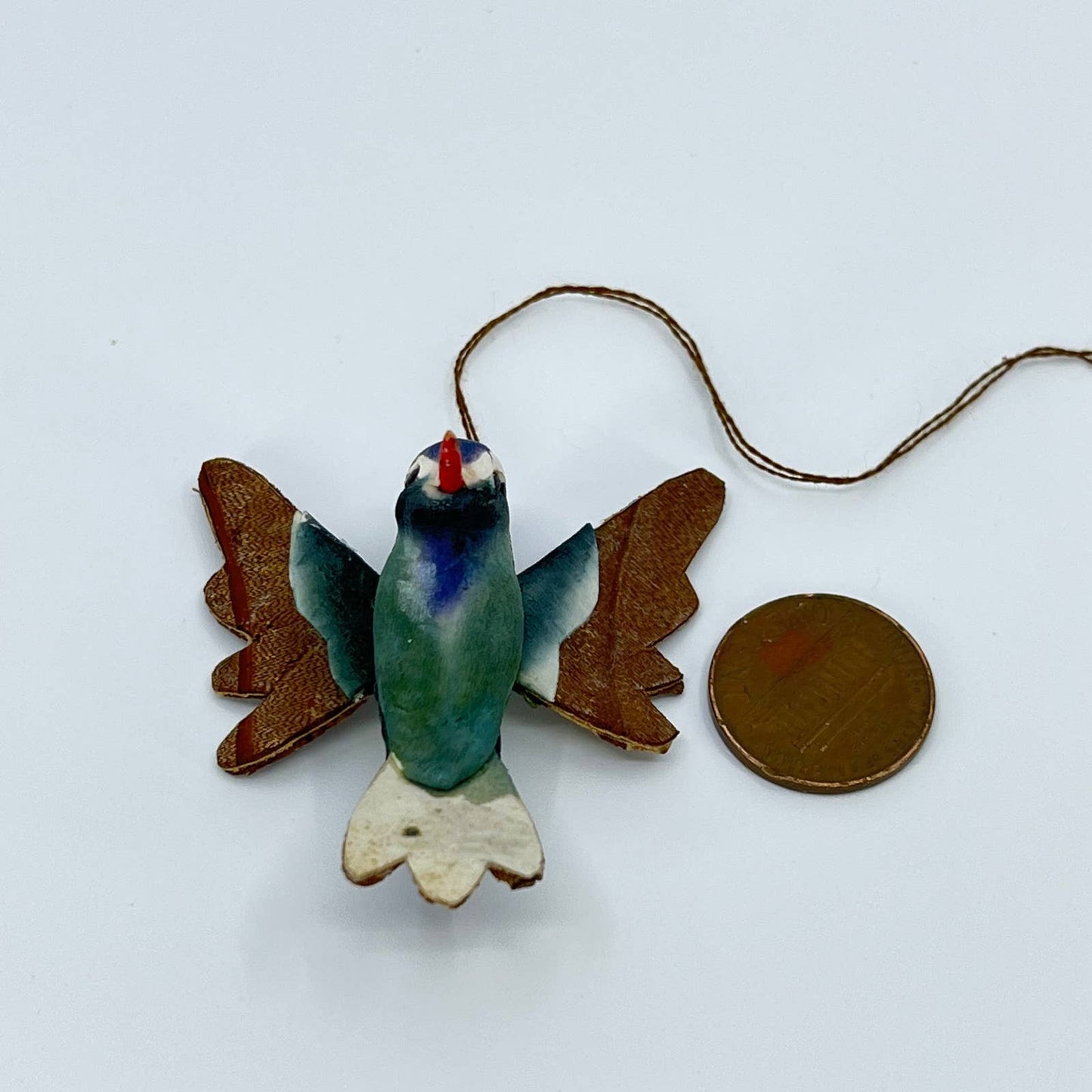 Vintage Handmade Hummingbird Christmas Tree Ornament SC9