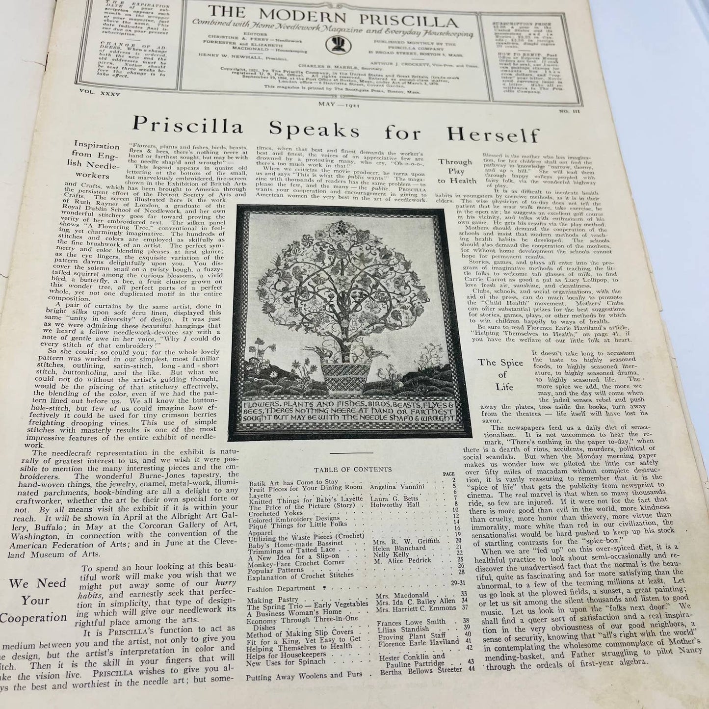 Modern Priscilla Magazine Jan 1921 Beautiful Woman Art Deco Cream of Wheat BA4