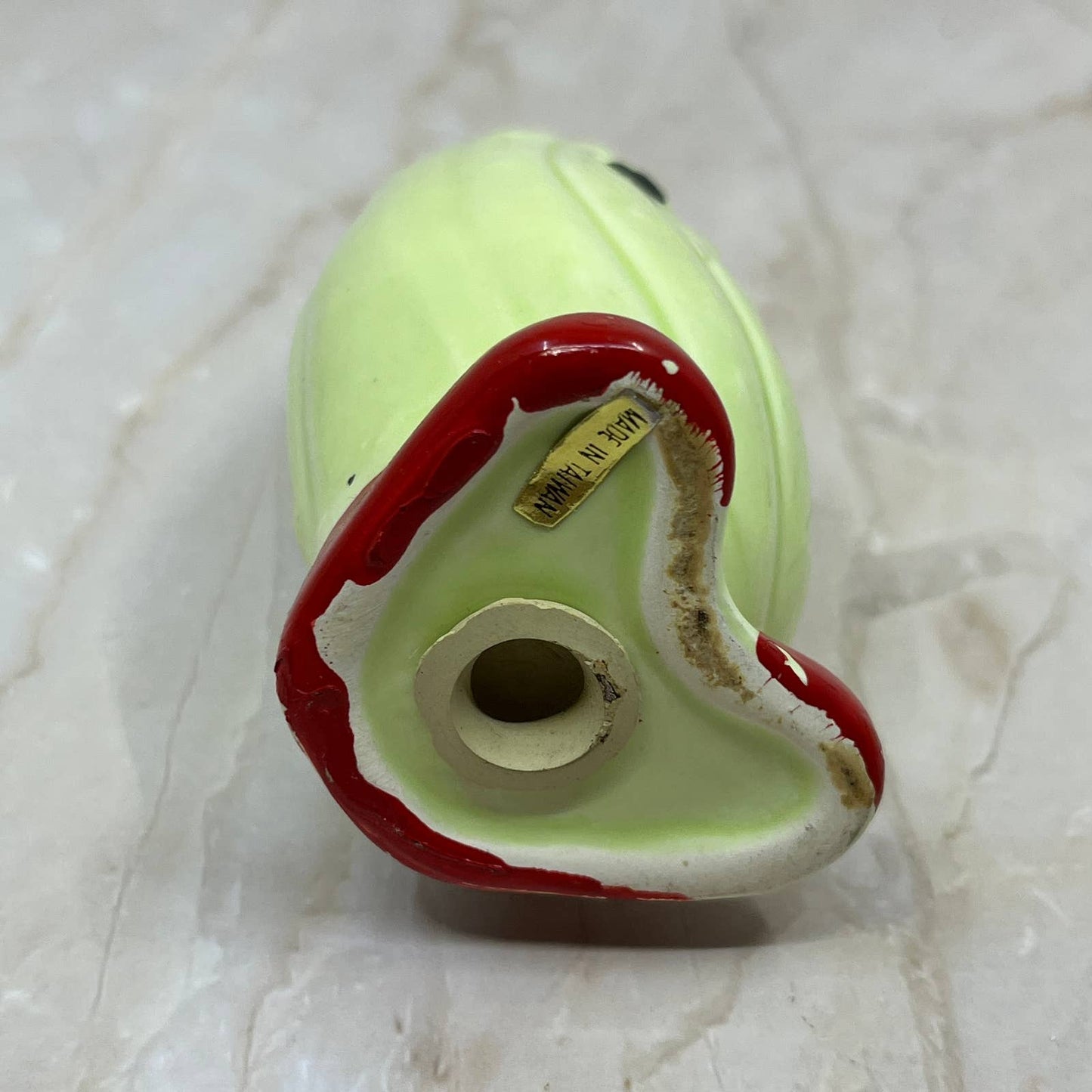 Vintage Cucumber / Pickle Salt and Pepper Shaker Green Ceramic Japan 4.5” TI7