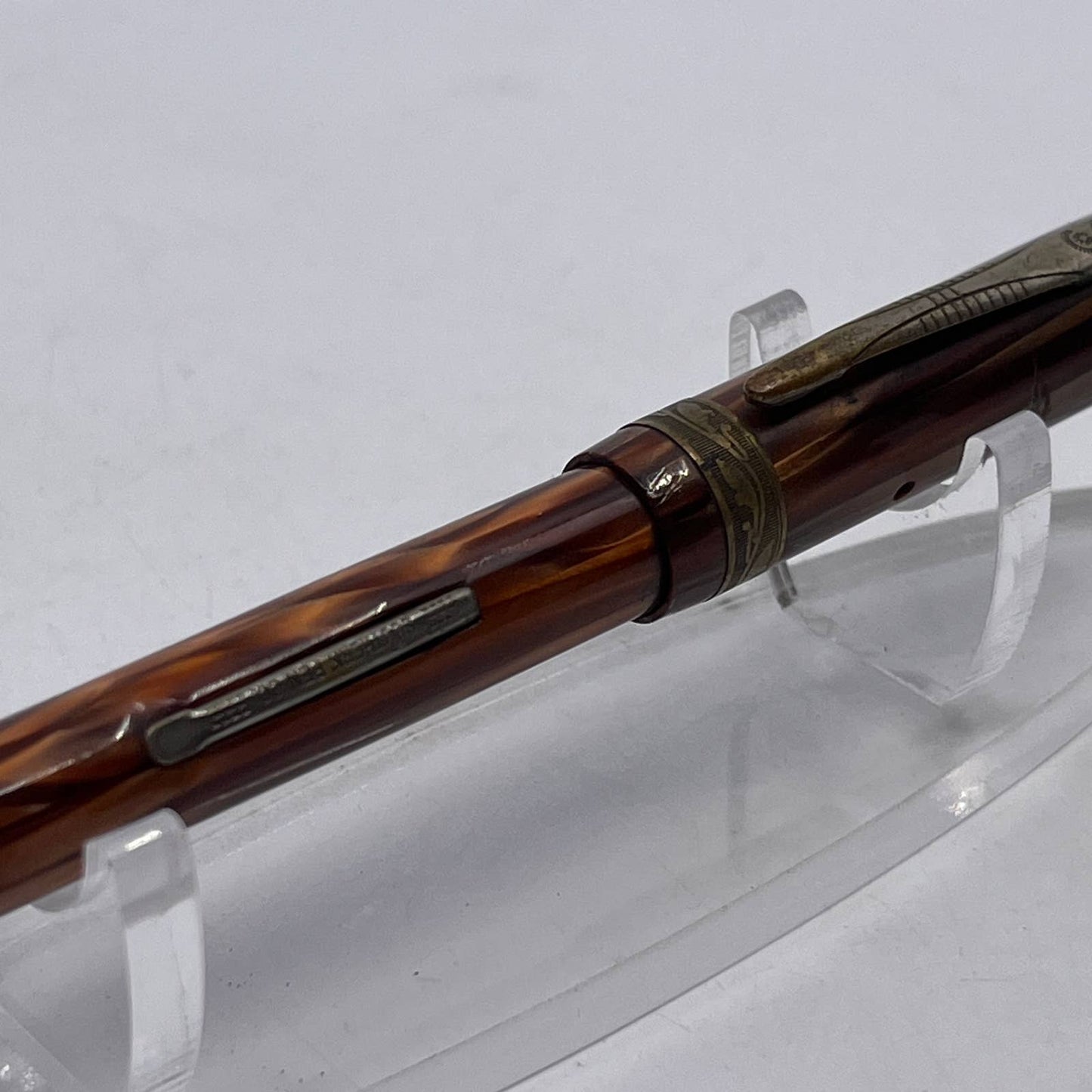 Vintage Brown Shimmer Southern Pen Co Fountain Pen Mechanical Pencil Combo SE1