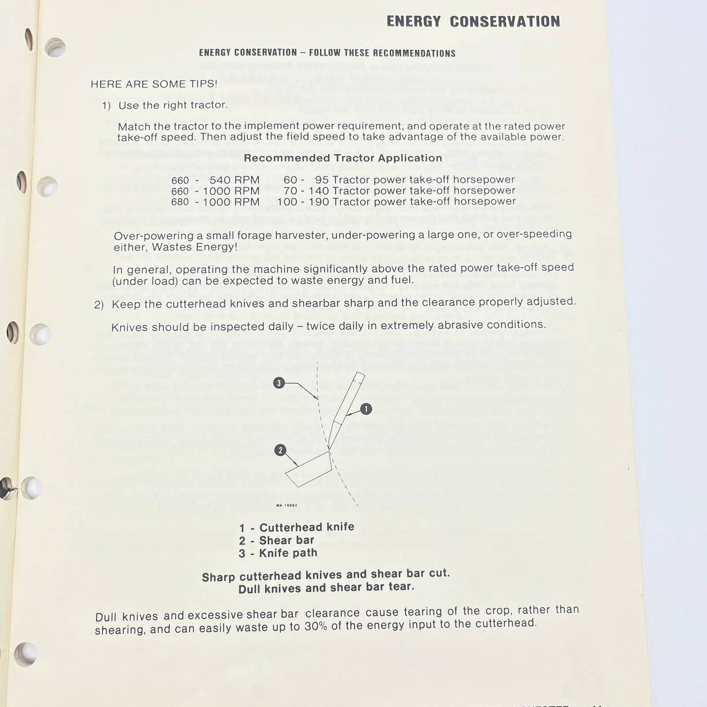 Original New Idea 660 & 680 Pull Type Forage Harvesters 2/83 Operator Manual TB9