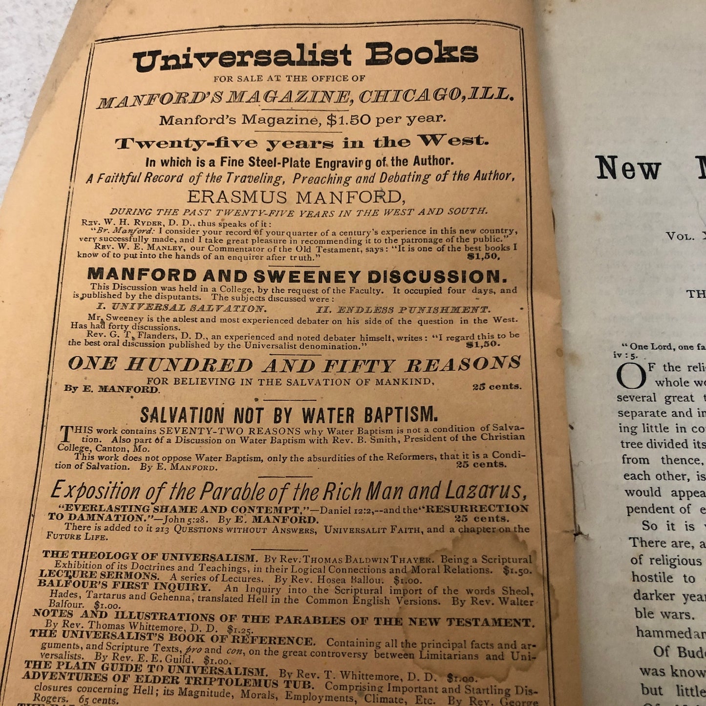 1877 April - Mansford’s Magazine A Literary and Religious Monthly Chicago TG7