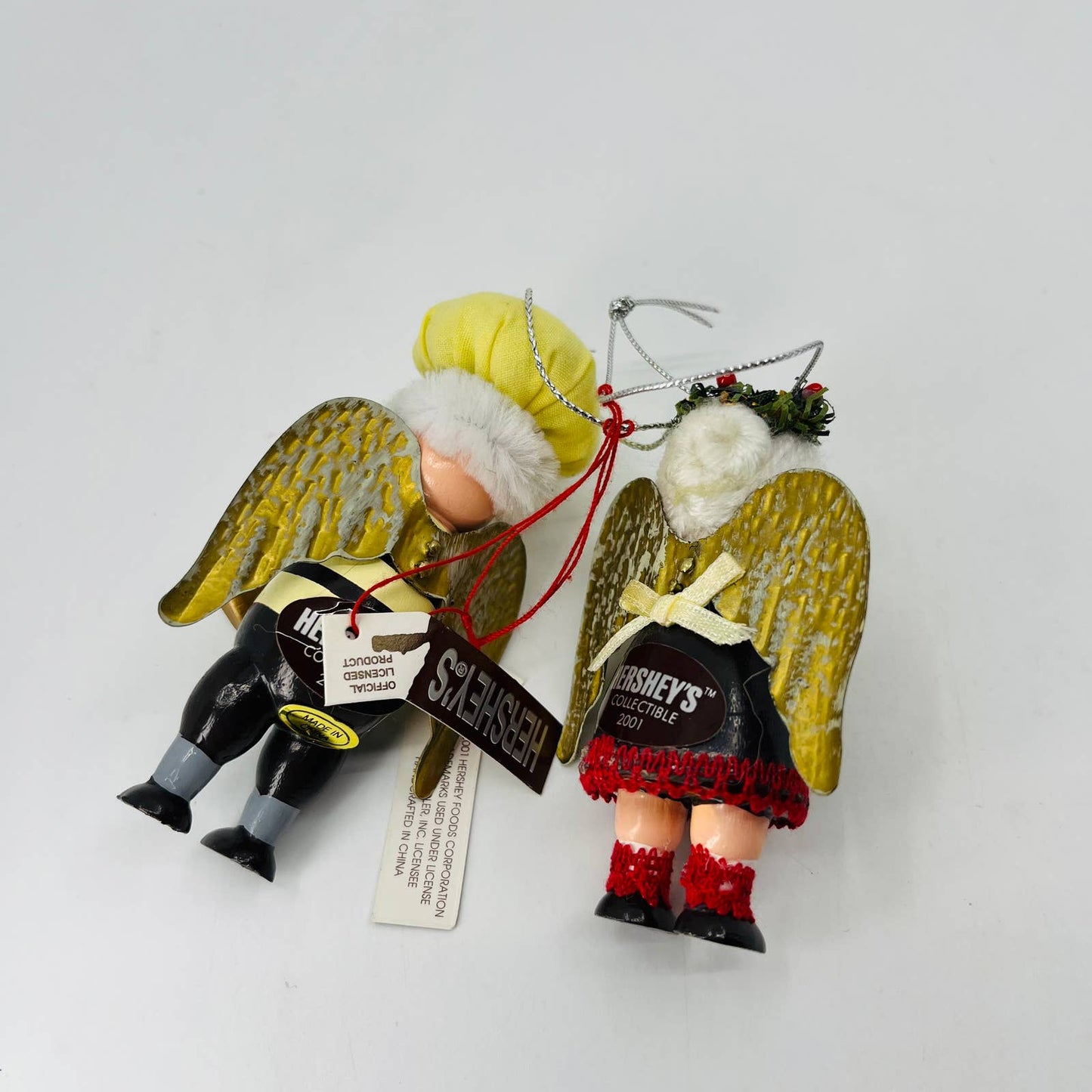 2001 Kurt Adler Hershey’s Collector Series Christmas Boy & Girl Ornament SB6