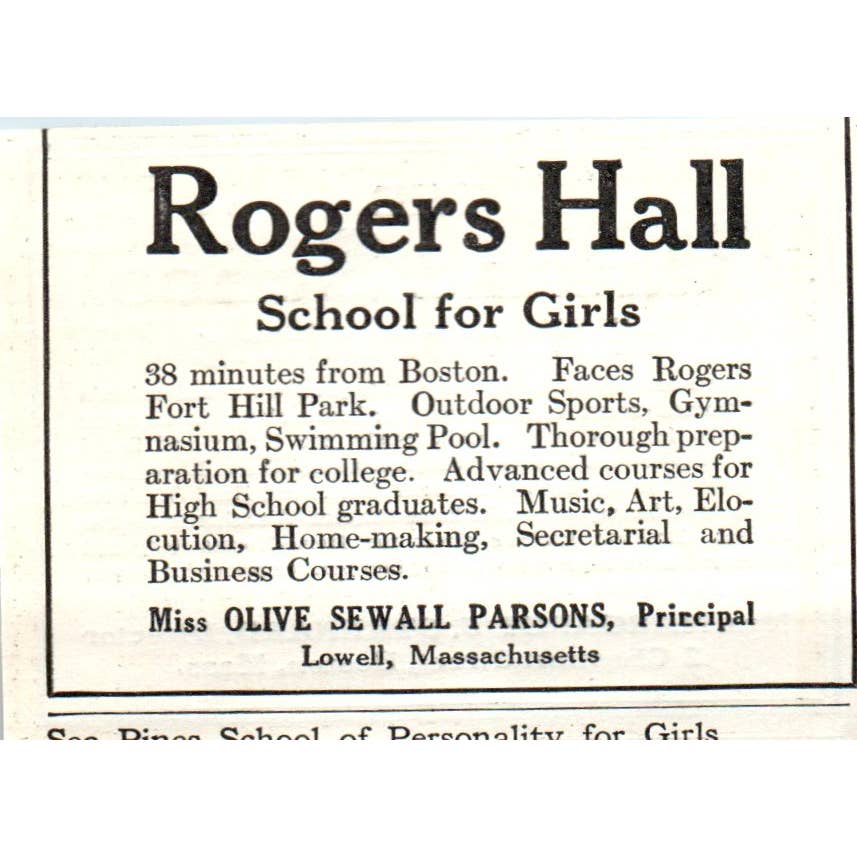 The Garland School of Homemaking Margaret J. Stannard Boston MA - 1921 Ad TJ7-S7