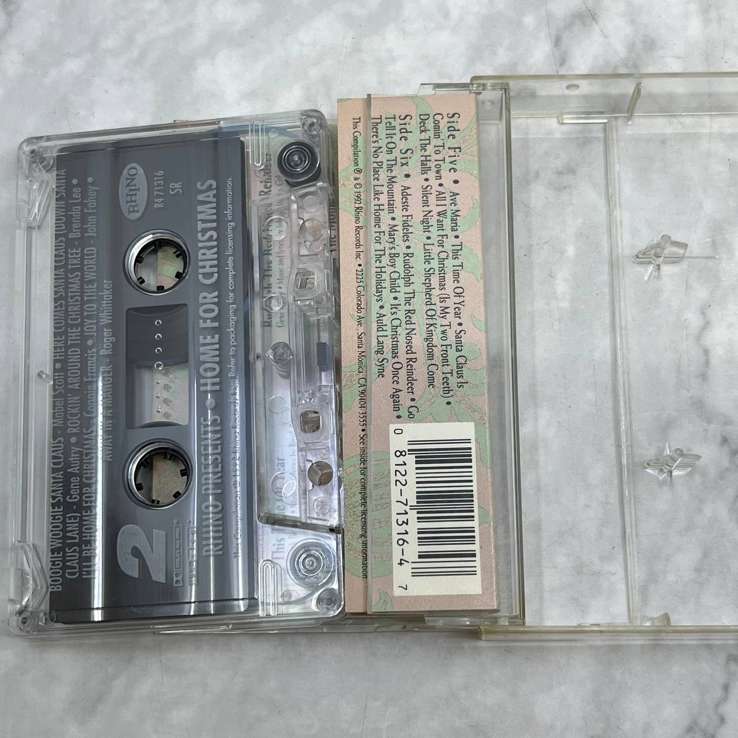 Rhino presents Home for Christmas ~ Cassette C ~ Cassette Tape TB6-22