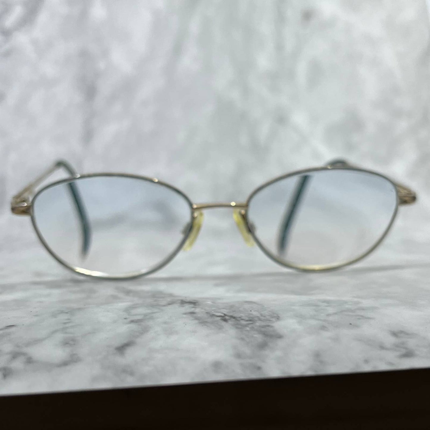 Retro 90s TURA MOD 916 TEA Turquoise Eyeglasses Frame Japan SE9