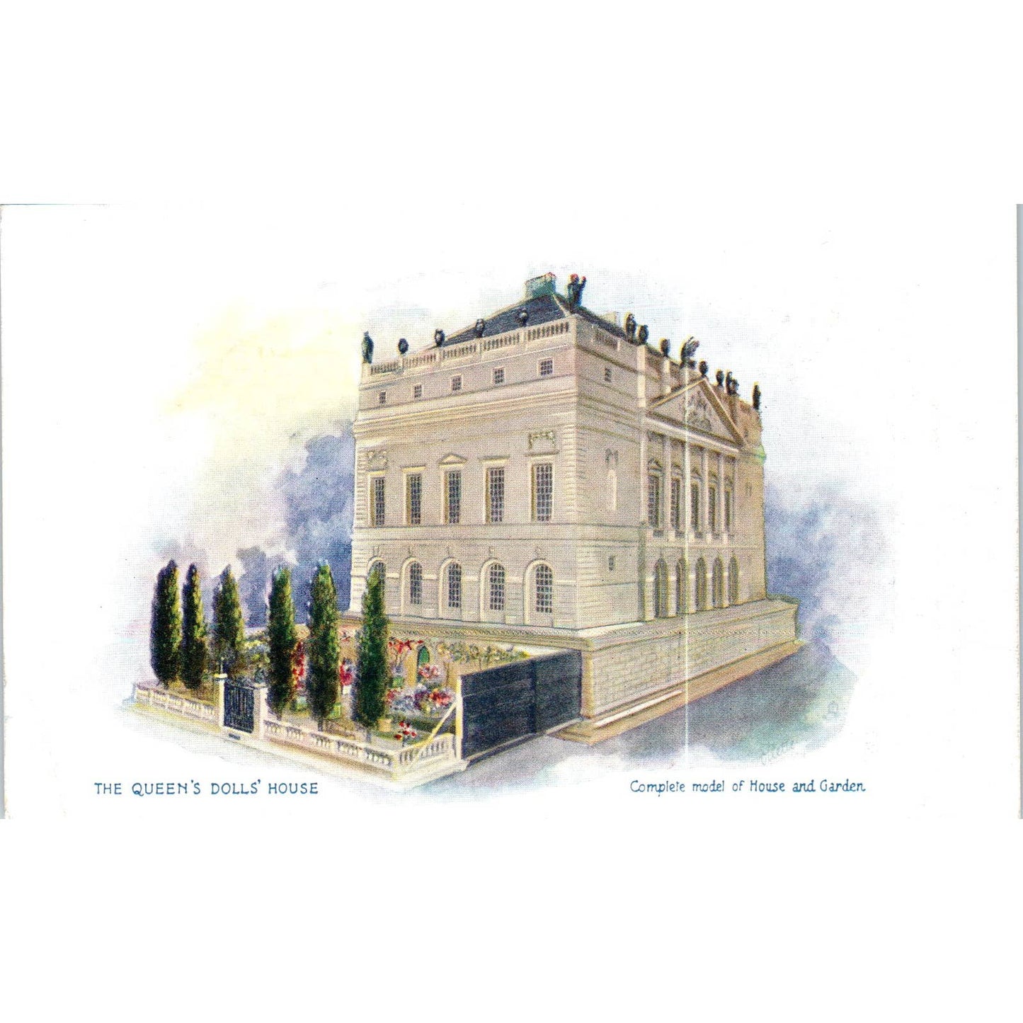 The Queen's Dollhouse Complete Model Raphael Tuck Oilette Postcard TK1-P17