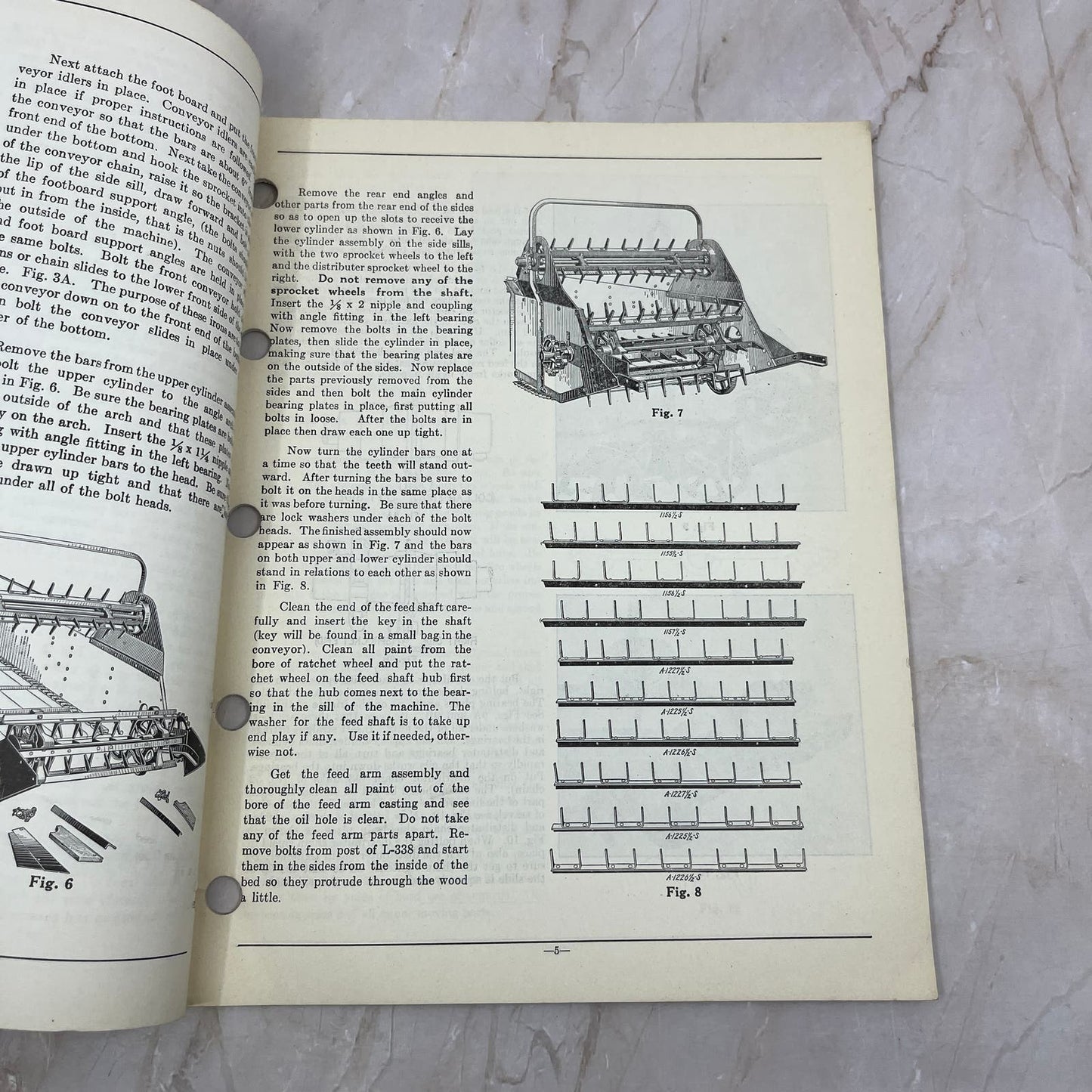 Vintage New Idea Instructions Repair Parts List Model 10 Manure Spreader TJ9