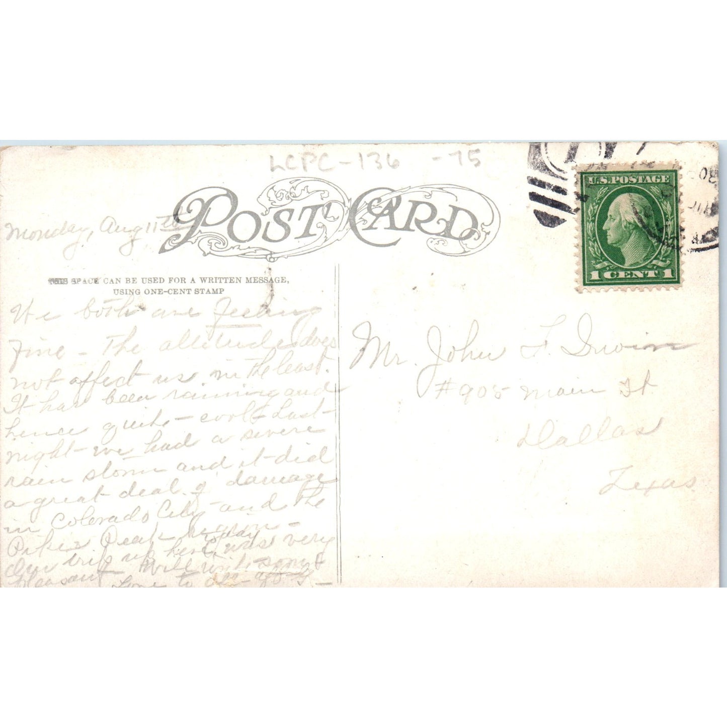 Early Days in Cripple Creek c1910 Colorado Original Postcard P1-11