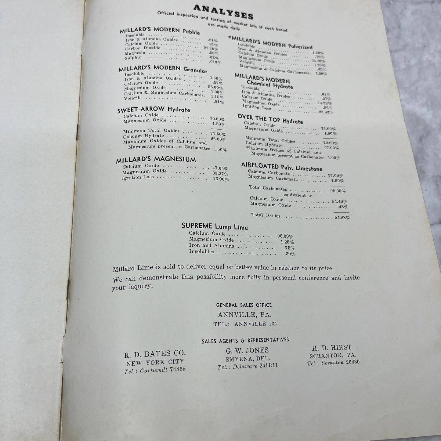 1930s H.E. Millard Lime and Stone Company Newsletter Promo BookTI6