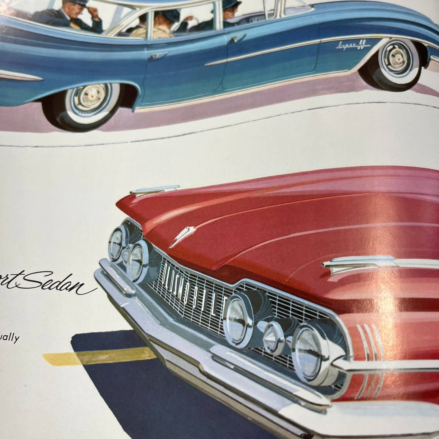 1959 Oldsmobile Full Color Deluxe Sales Brochure Ninety-Eight Super 88 Fiesta B4