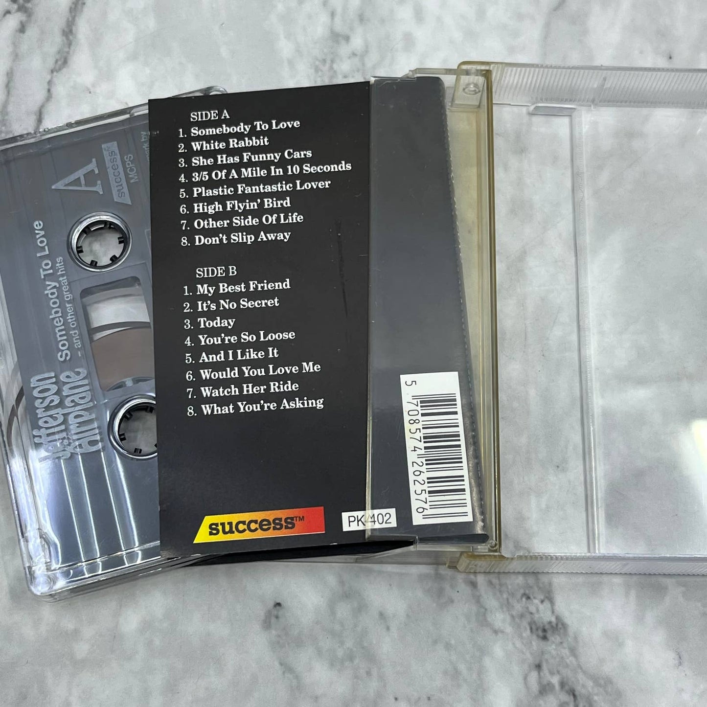 Jefferson Airplane Somebody To Love - And Other Great Hits Cassette Tape TC7-51