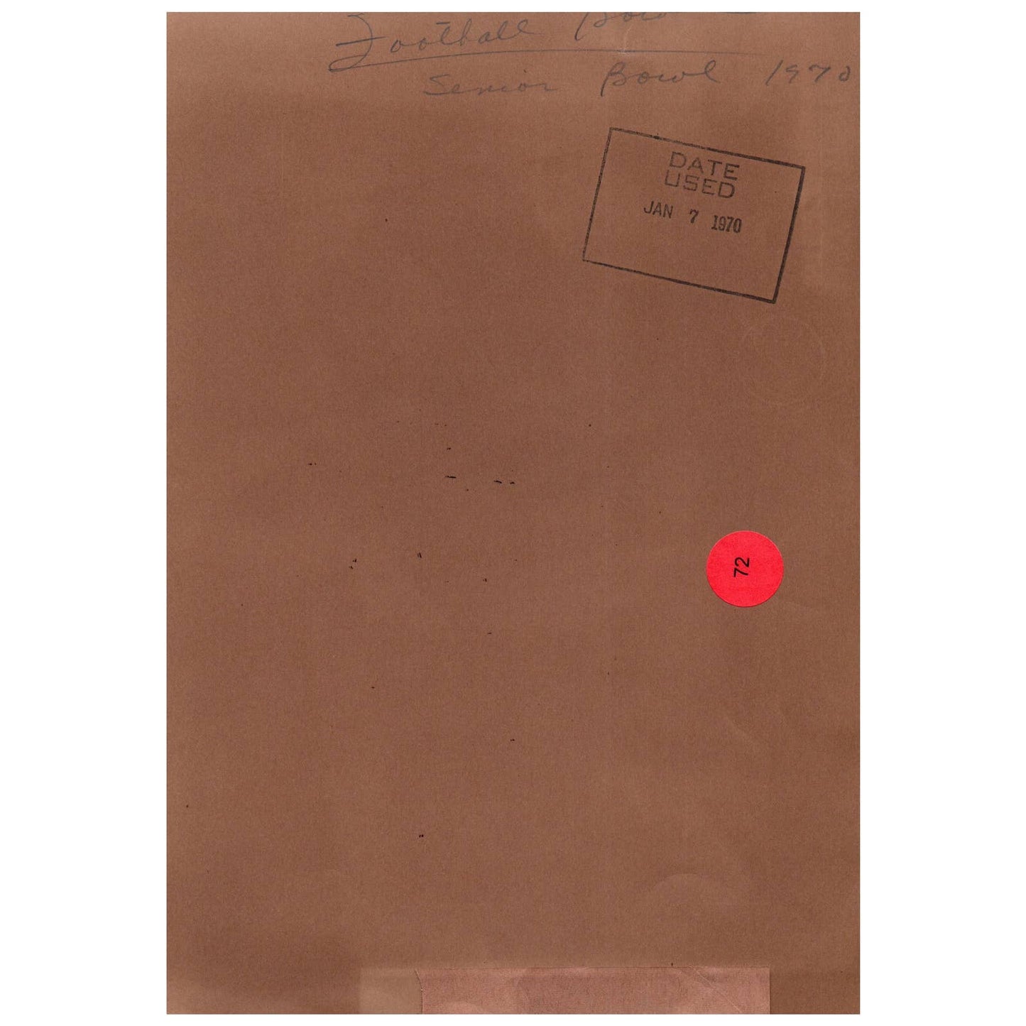 1970 Press Photo Football NCAA North South Senior Bowl Game Preparation 7x9" AD3