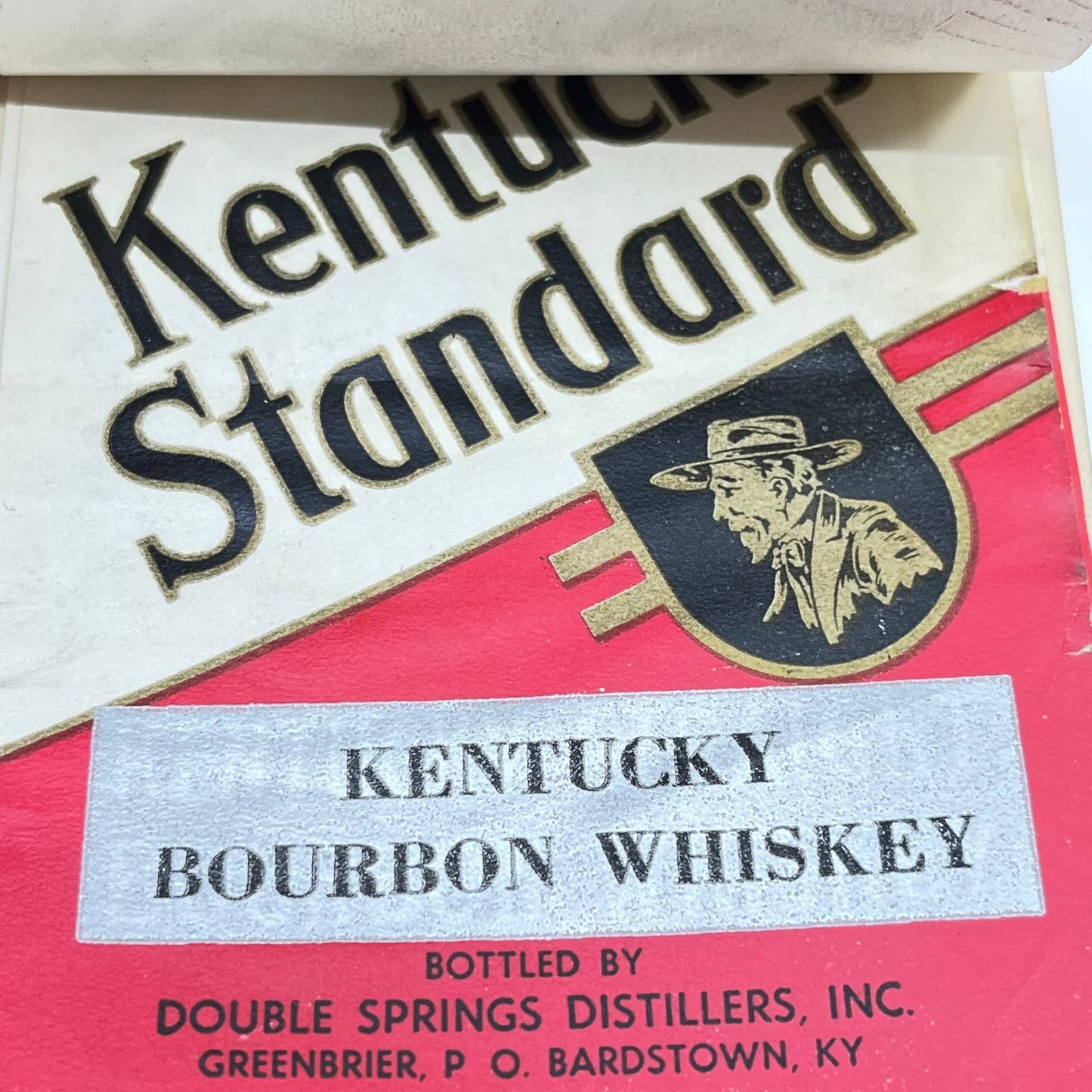 Kentucky Standard Bourbon Whiskey Label Set of 8 Double Springs Greenbrier KY