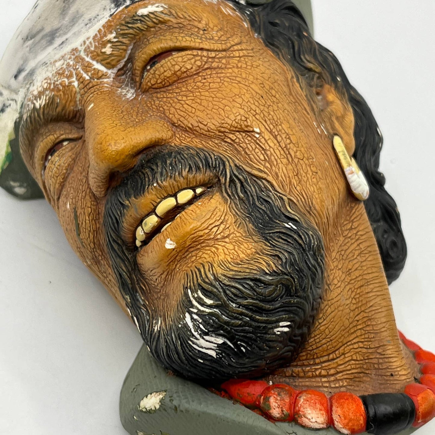 The Tibetan - Bosson Chalkware Head Congleton England. Rare Vintage TC8