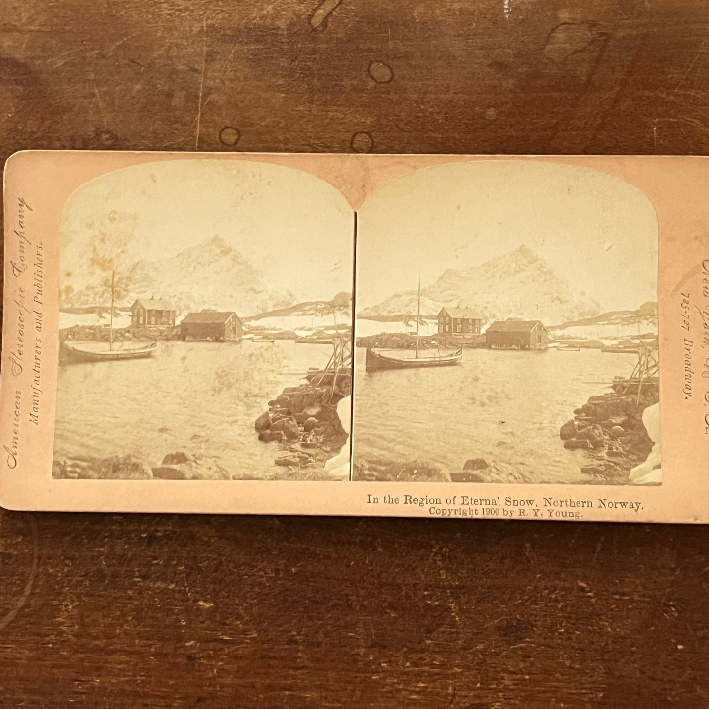 Northern Norway Region of Eternal Snow 1900 Antique Stereoview Card H2-5