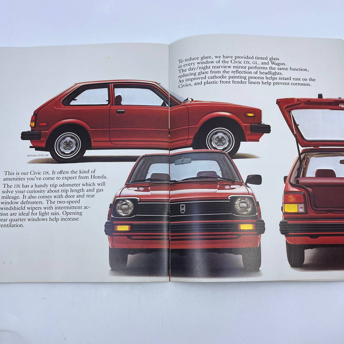 1980 Honda Civic Original Dealer New Car Brochure Tamaroff Southfield MI TH8