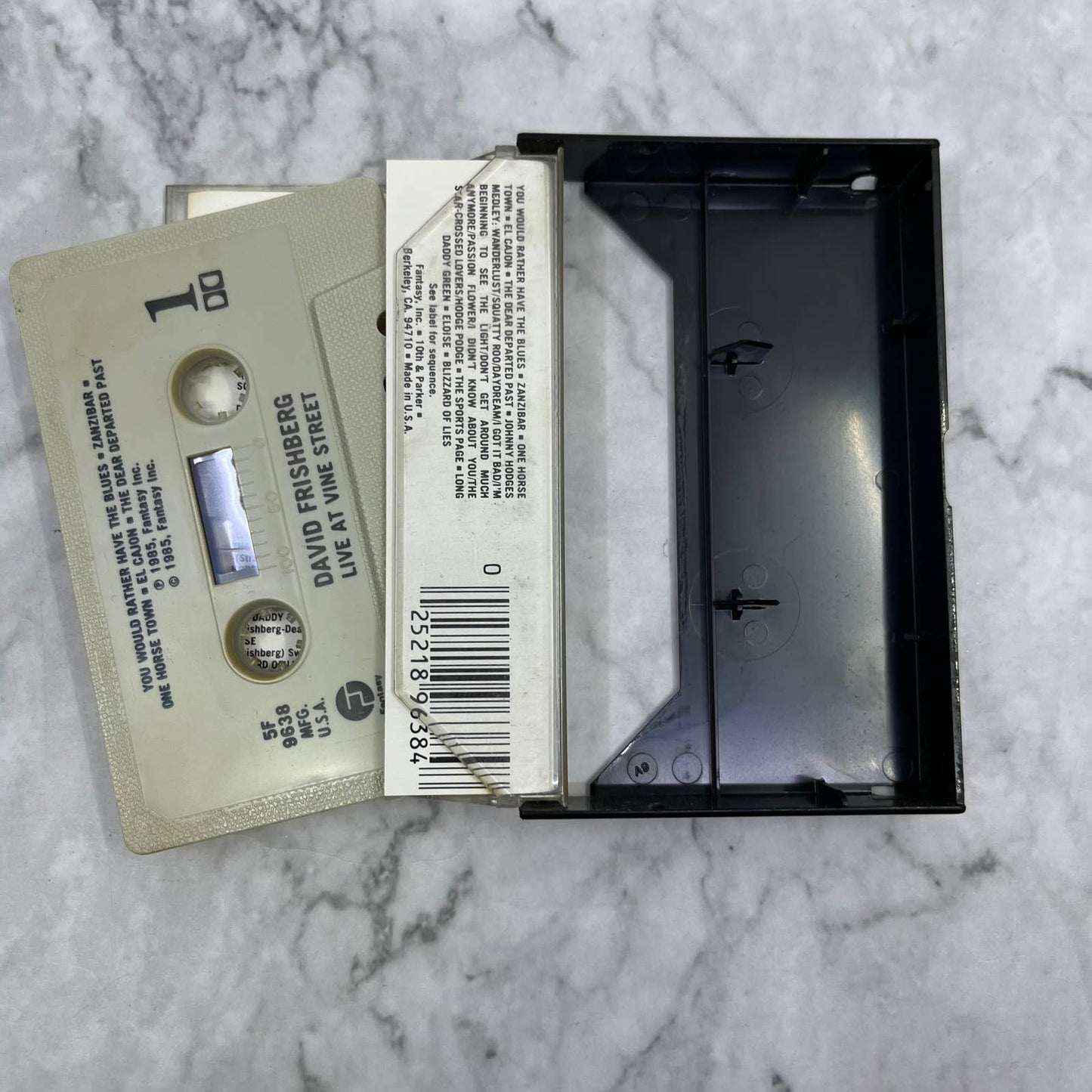 David Frishberg Live at Vine Street Fantasy Cassette Tape TJ3-9