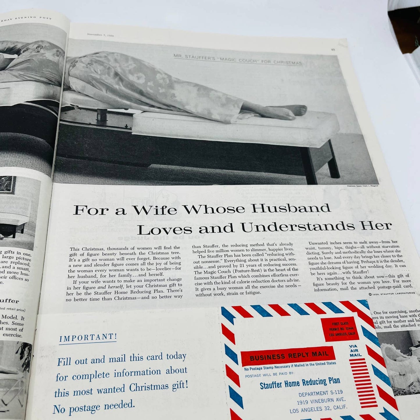 November 7, 1959 THE SATURDAY EVENING POST George Hughes, Jungle Gym FDR BA4