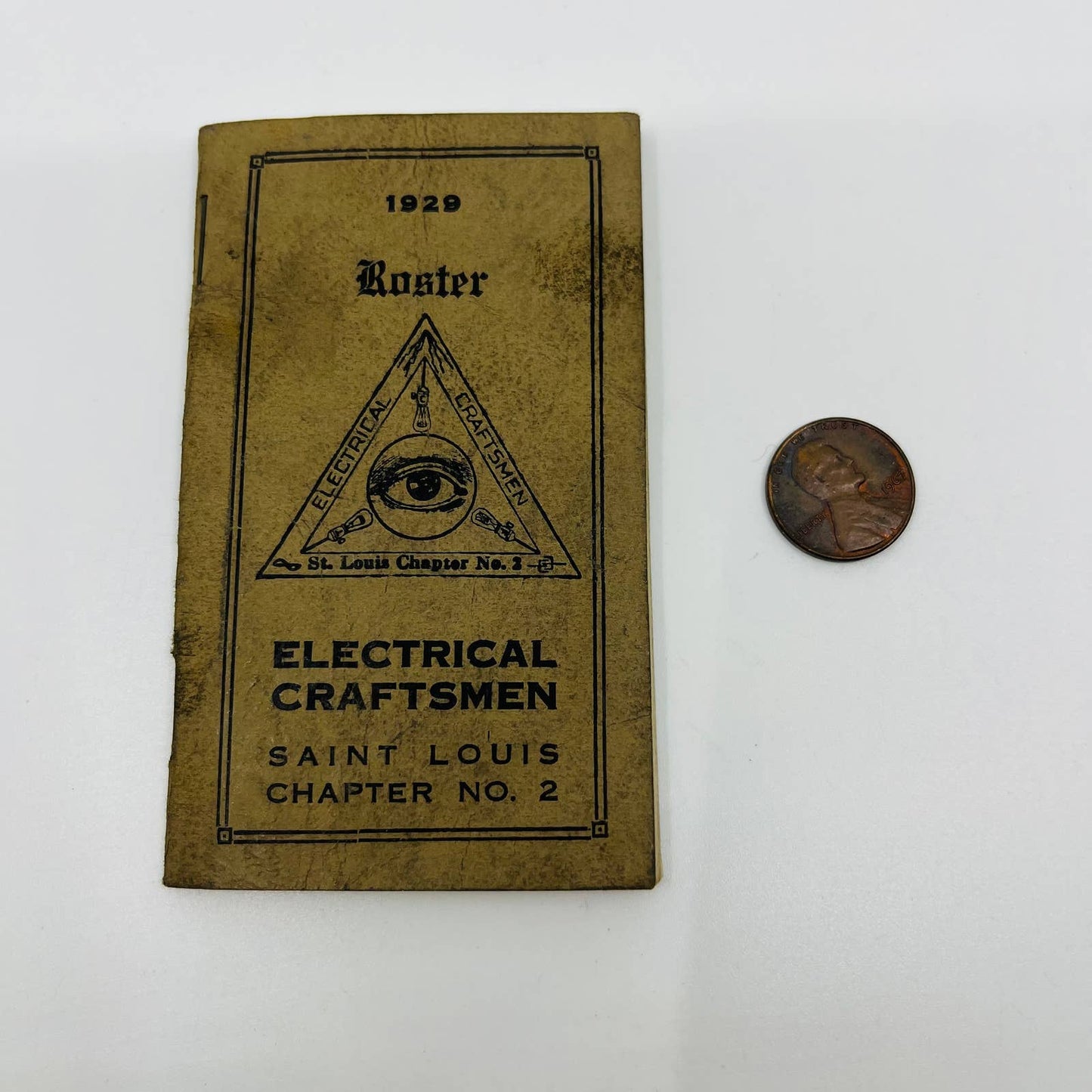 1929 Electrical Craftsman St. Louis No. 2 Roster All Seeing Eye Mephisto Bits C2