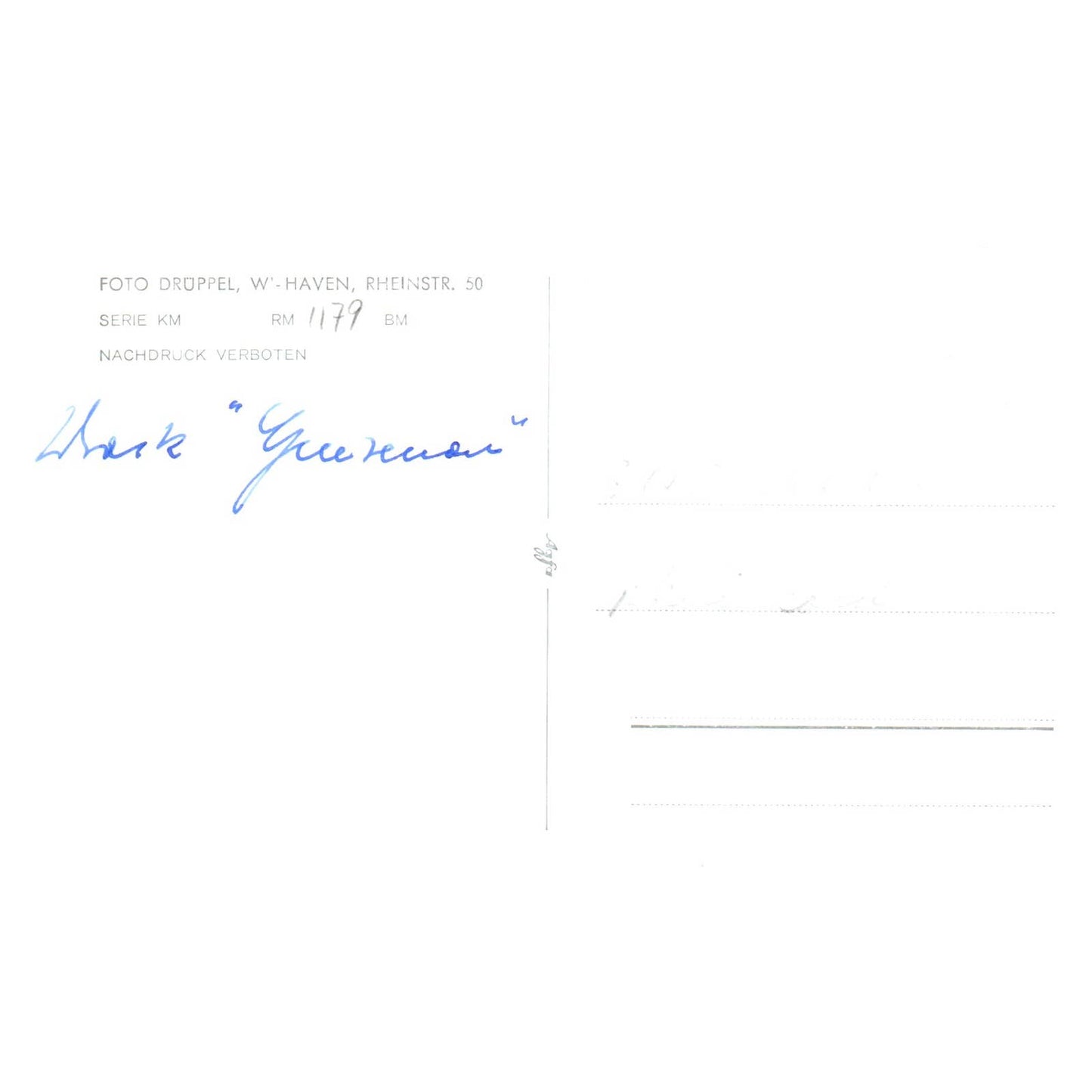 WWII Gneisenau Wreck 1942 - Original Postcard RPPC TJ8-4