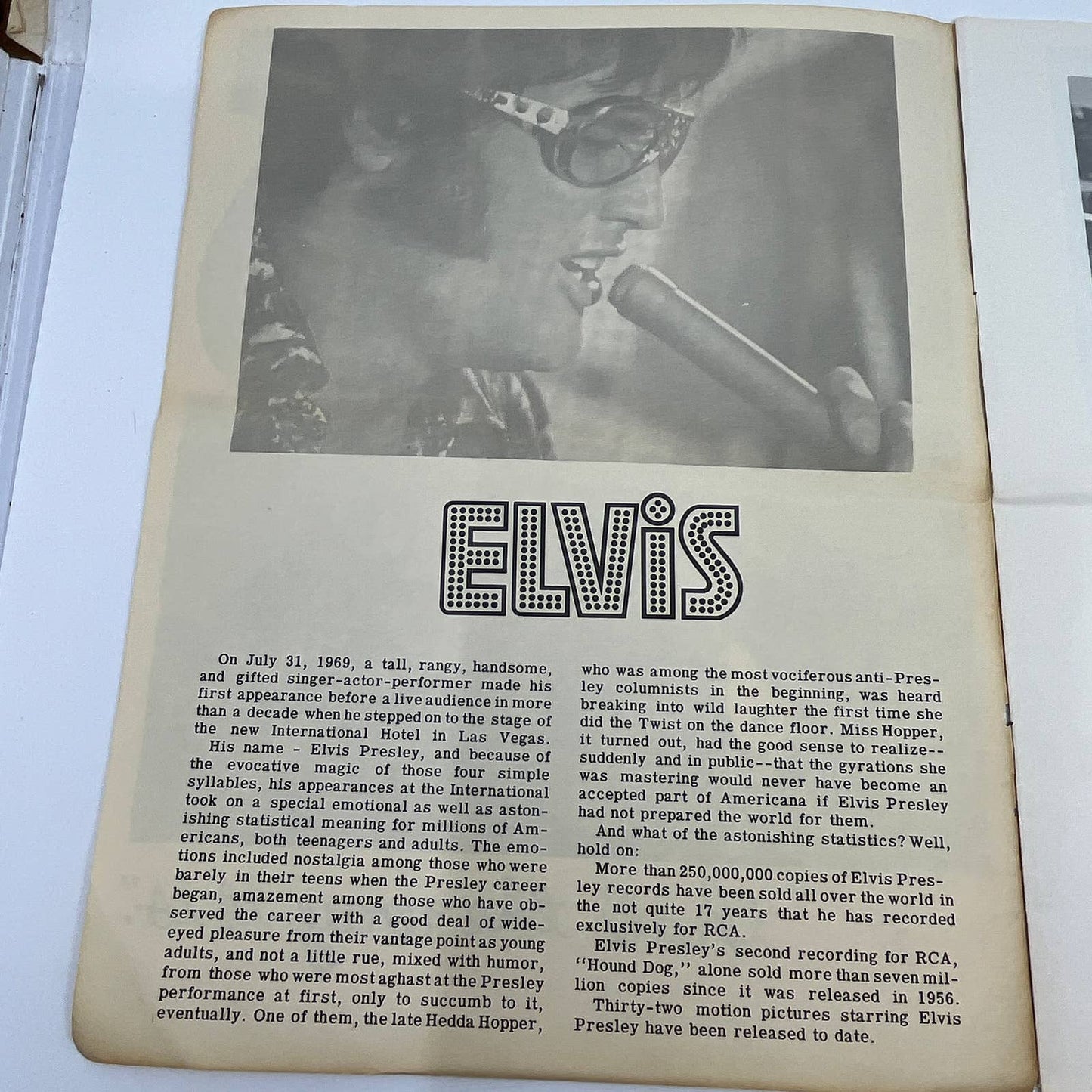 1972 Elvis That's The Way it Is Program Promo Booklet TG3