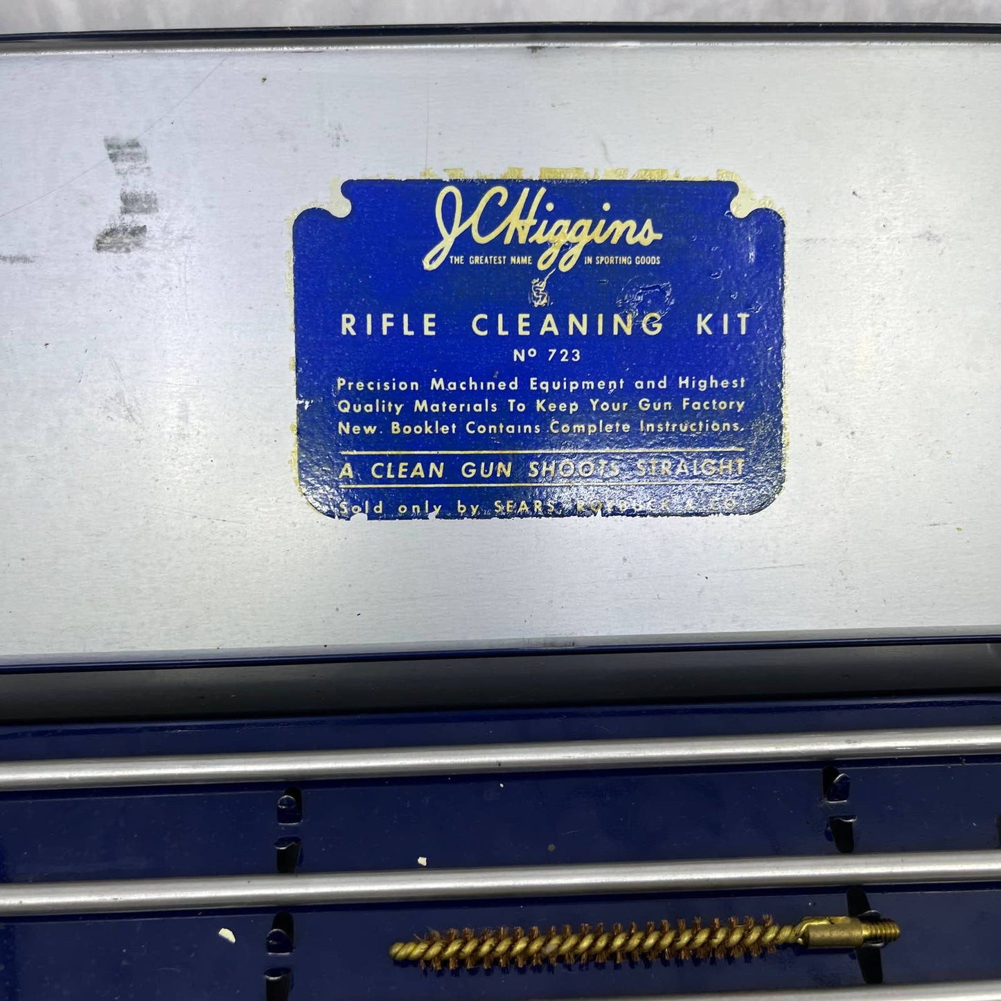 Vintage JC Higgins Gun Rifle Cleaning Kit No 723 Sears, Roebuck & Co. TA2