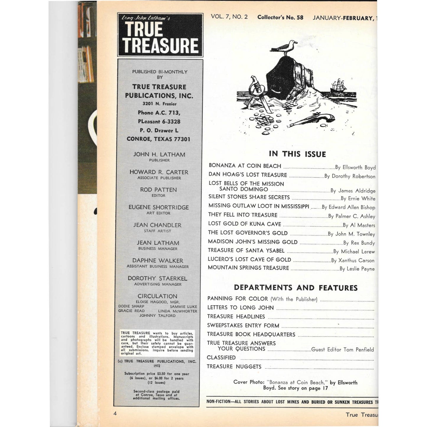 Long John Latham's Treasure Magazine - Gold Mining Metal Detecting Feb 1973 M5