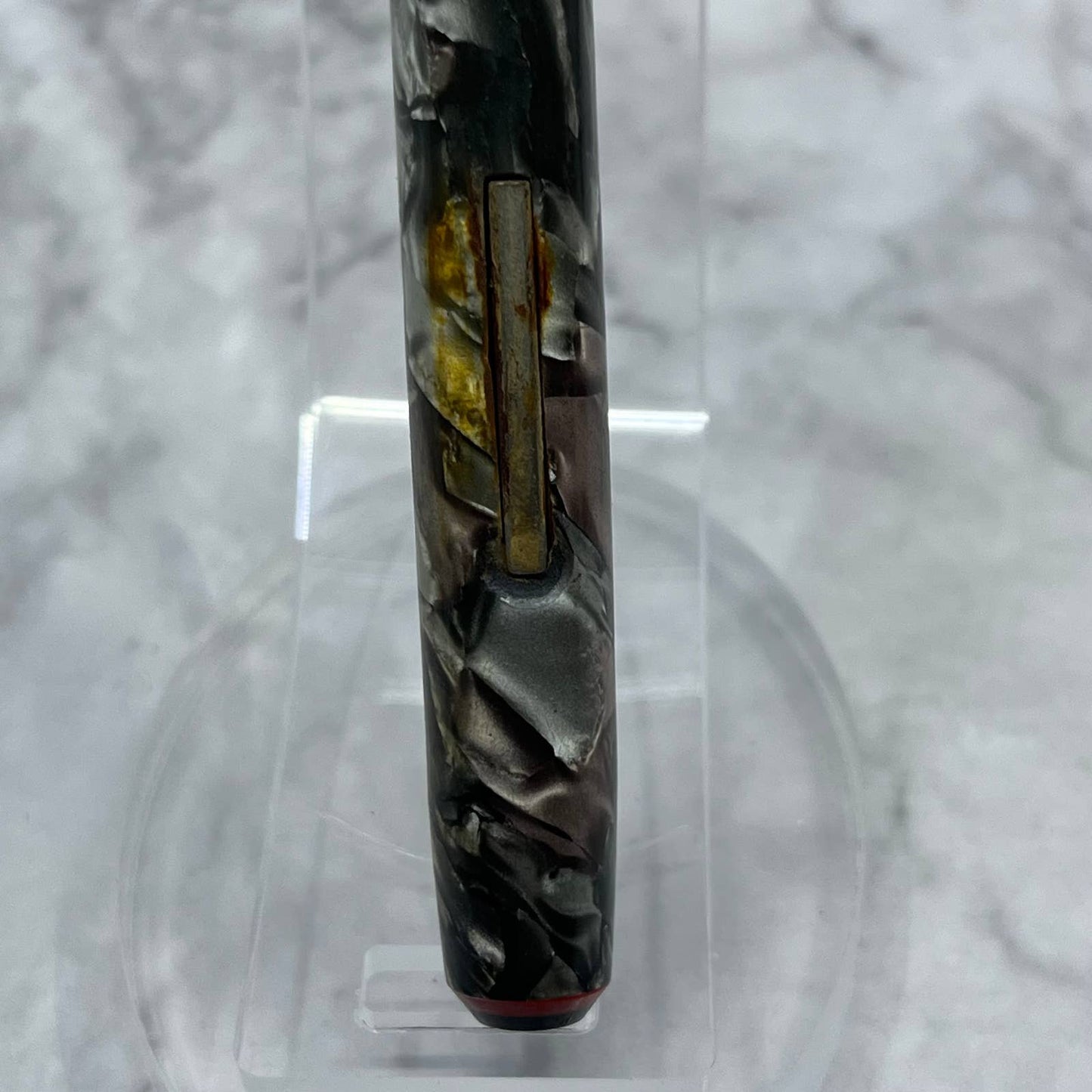 Vintage Marbleized Gray & Purple Celluloid Wearever Fountain Pen 14k Nib SE6