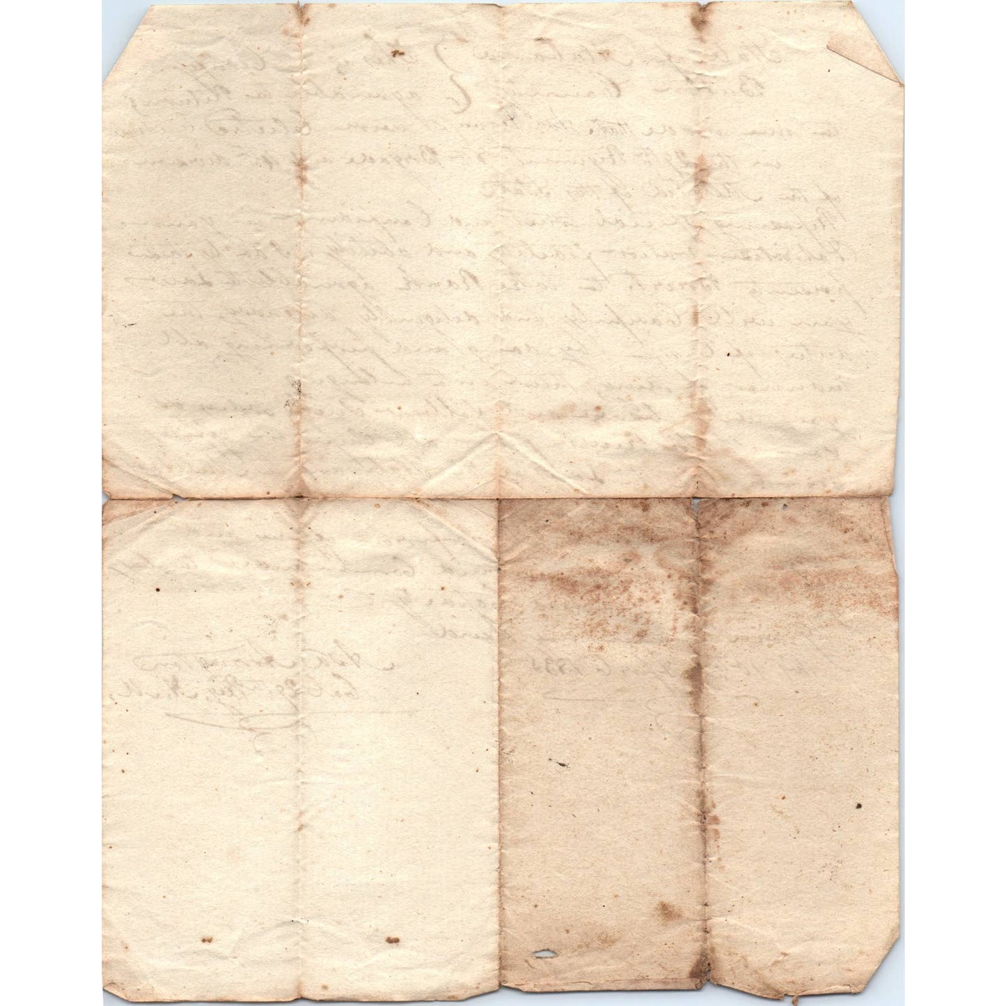 1835 Alabama Certification Letter Asa Peavy Elected Ensign 29th Reg. Militia AD6