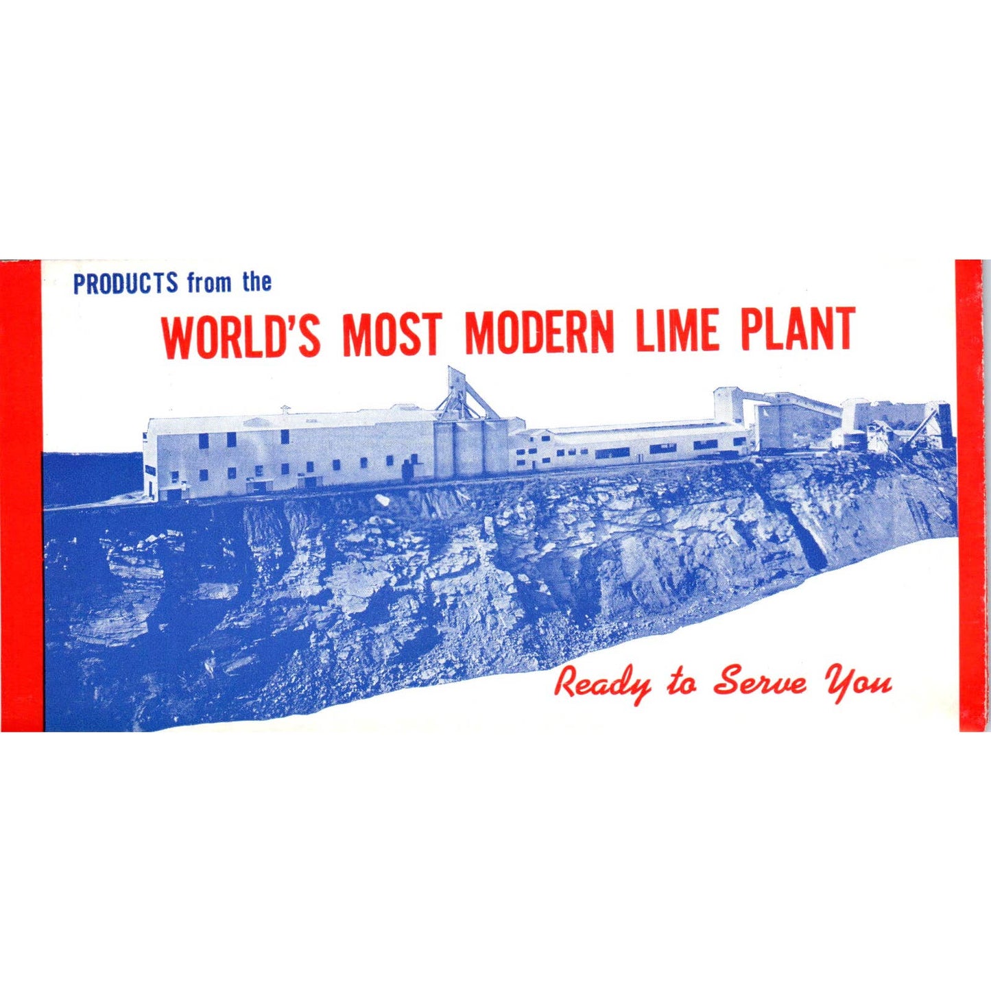 1947 H.E Millard World's Most Modern Lime Plant Brochure Catalog Annville PA SE5