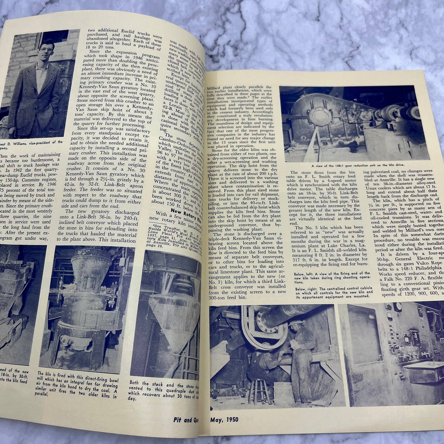 1950 Pit and Quarry Special Magazine Unax Rotary Kilns F.L. Smidth & Co TI6