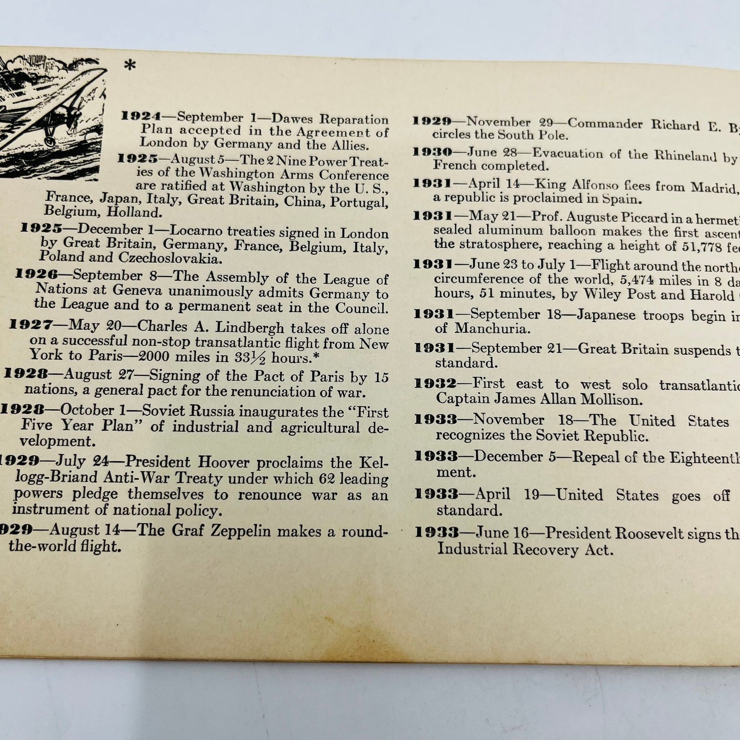 1933 Chase and Sanborn Coffee Promotional Book 400 Famous Dates in History H4-5