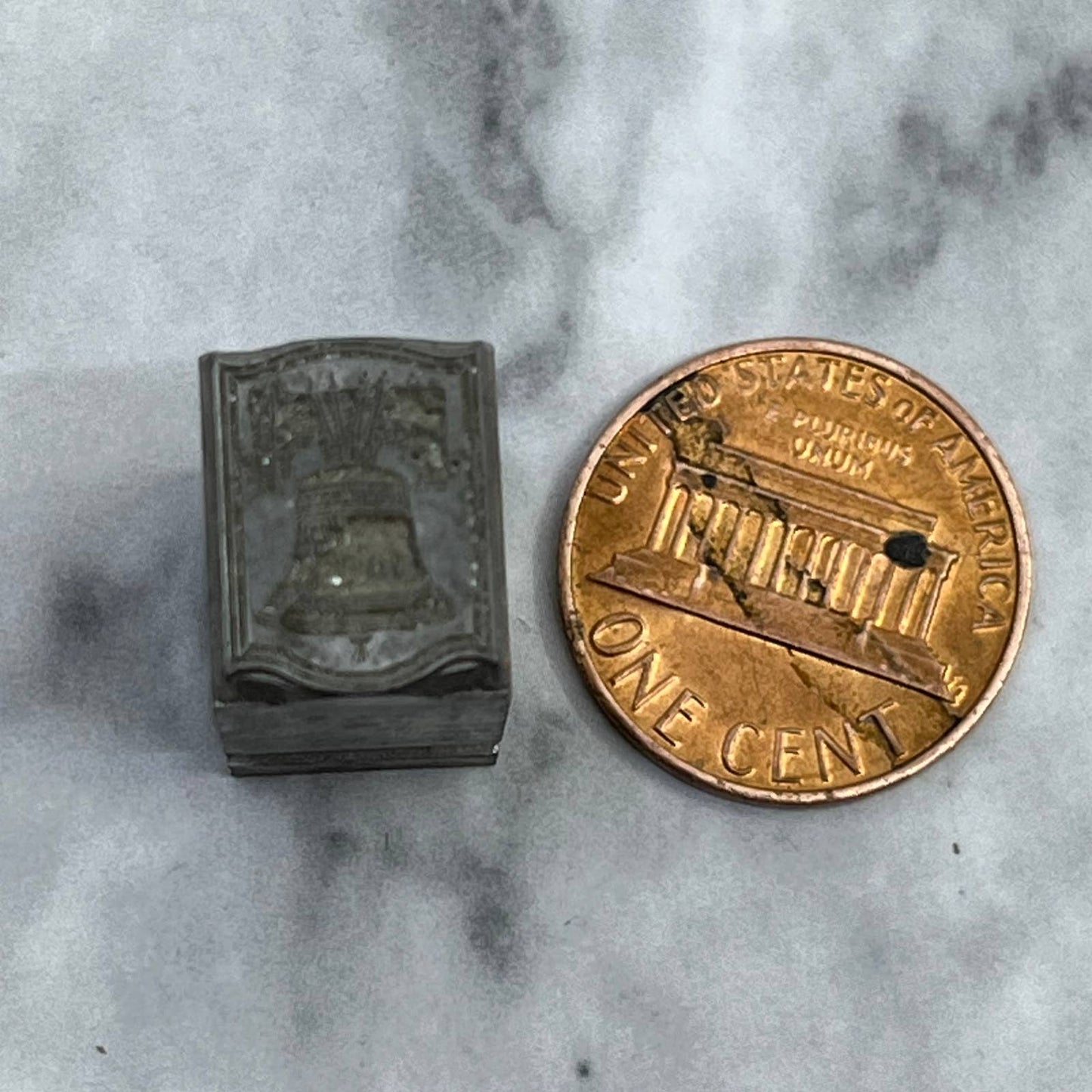 Vintage Printing Letterpress Printers Block Plate Liberty Bell TJ515