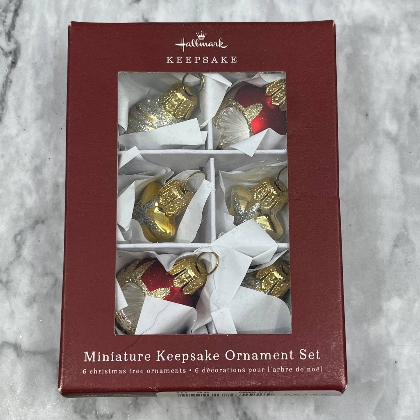 Hallmark: Miniature Decorative Ornaments Set of 6 Keepsake Ornaments 2018 OT1