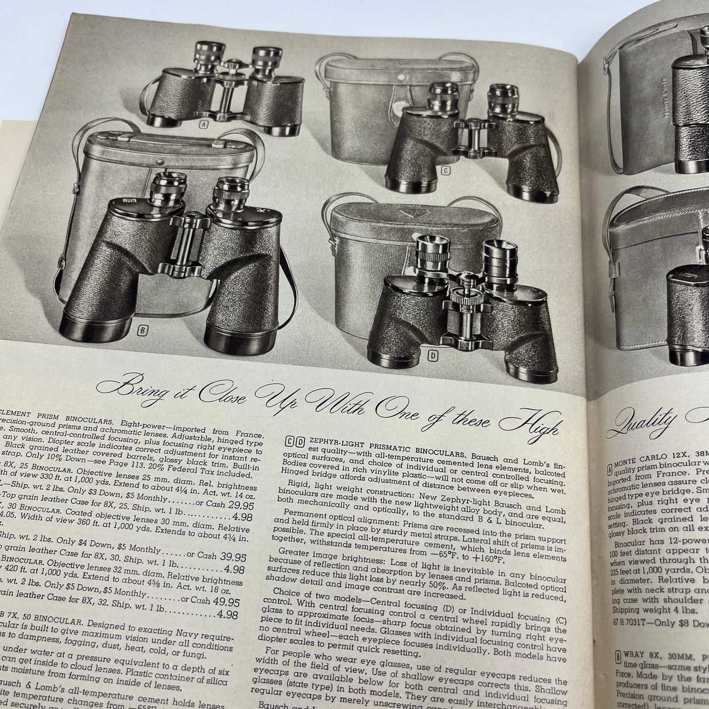 1949 Montgomery Ward Photographic Catalog Photography Cameras Kodak Ansco TG1