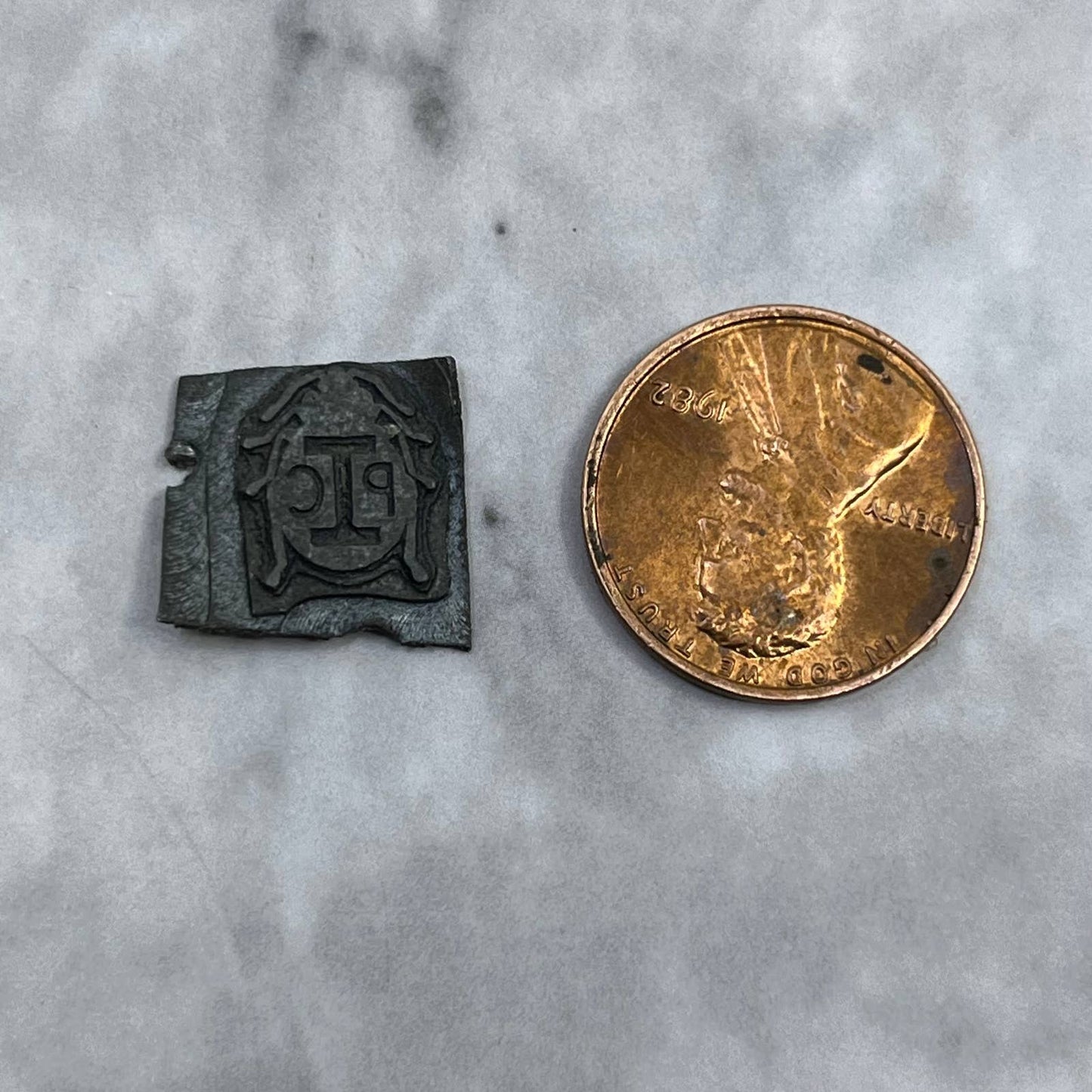 Vintage Printing Letterpress Printers Block Plate “PIC” SE836