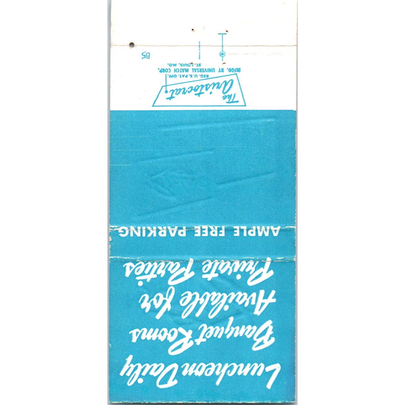 The Ridge Steak House Chicago Advertising Matchbook Cover SA1-M11