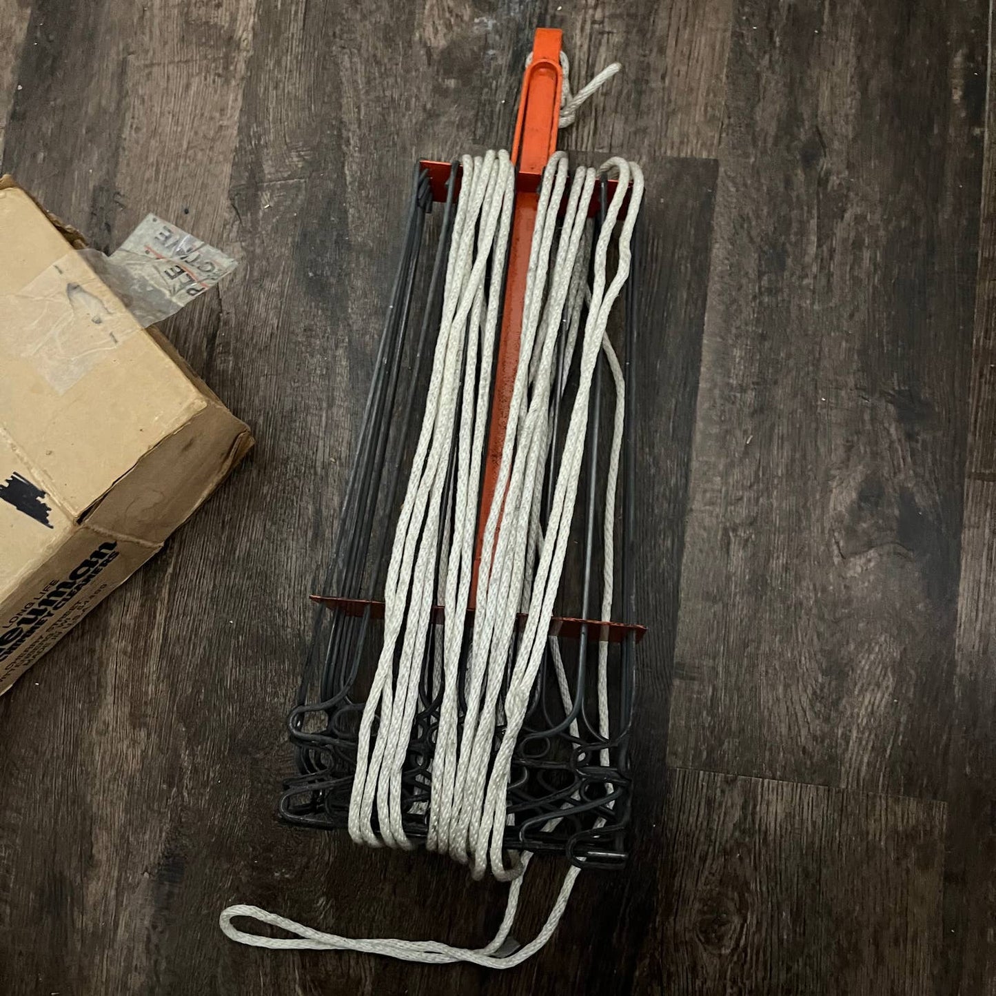 Vintage Neuman Chimney Cleaner Square Sweep Metal USA Model #REC 113 in Box