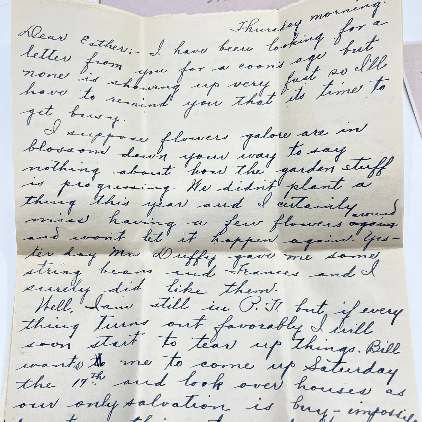 1918-19 Handwritten Letters & Envelopes Drummond WI Esther Anderson AB2