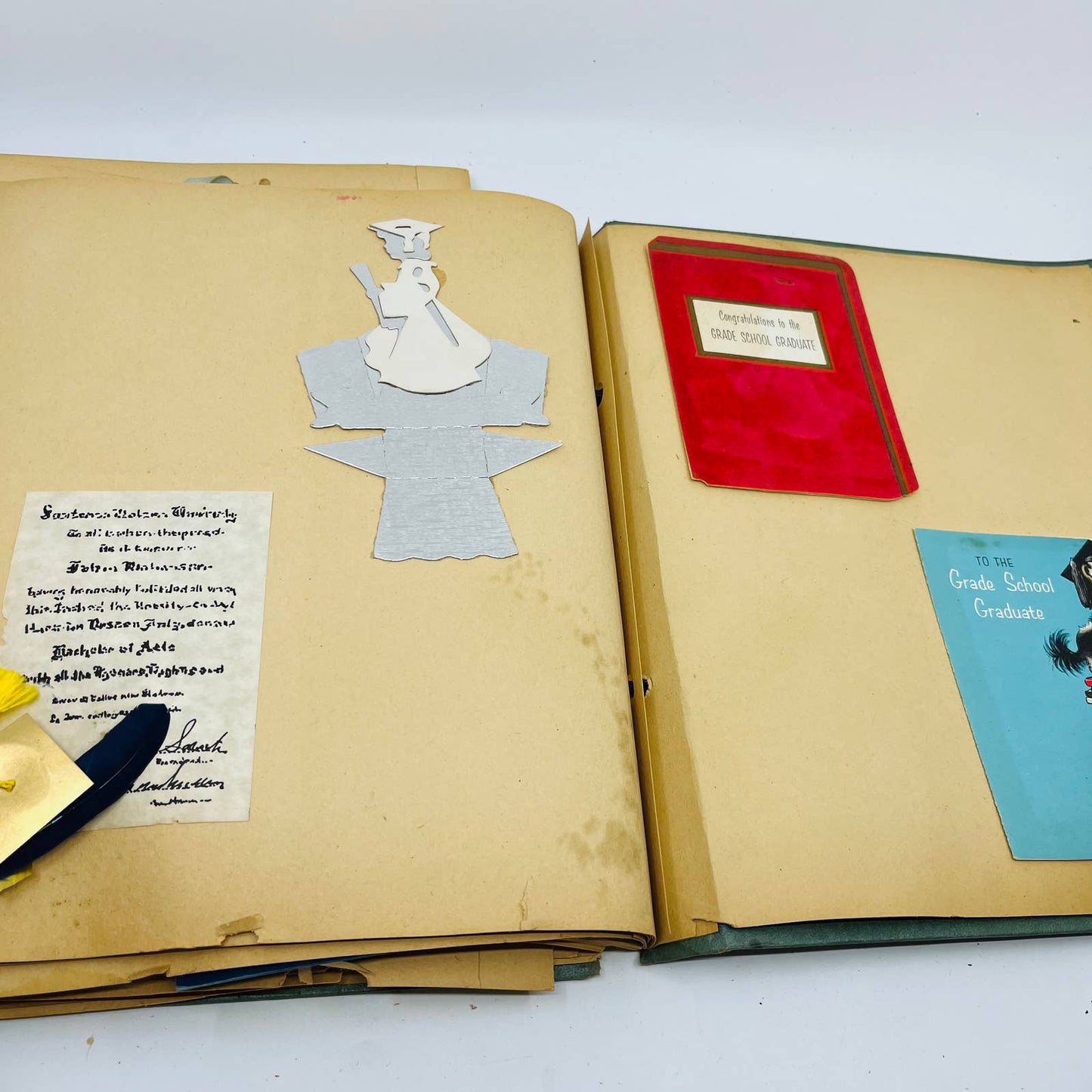 1959-60 Scrapbook Sandra Zawadski St. Anne’s Academy Wilkes-Barre PA BA1