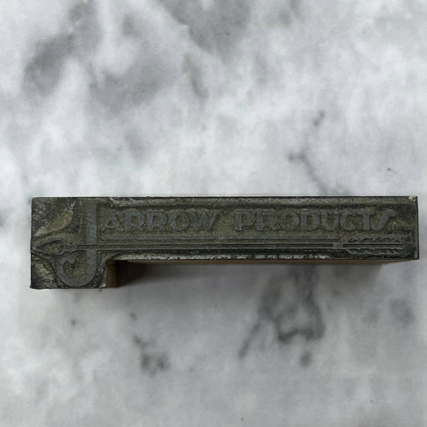 Vintage Printing Letterpress Printers Block Plate Jarrow Products TJ511