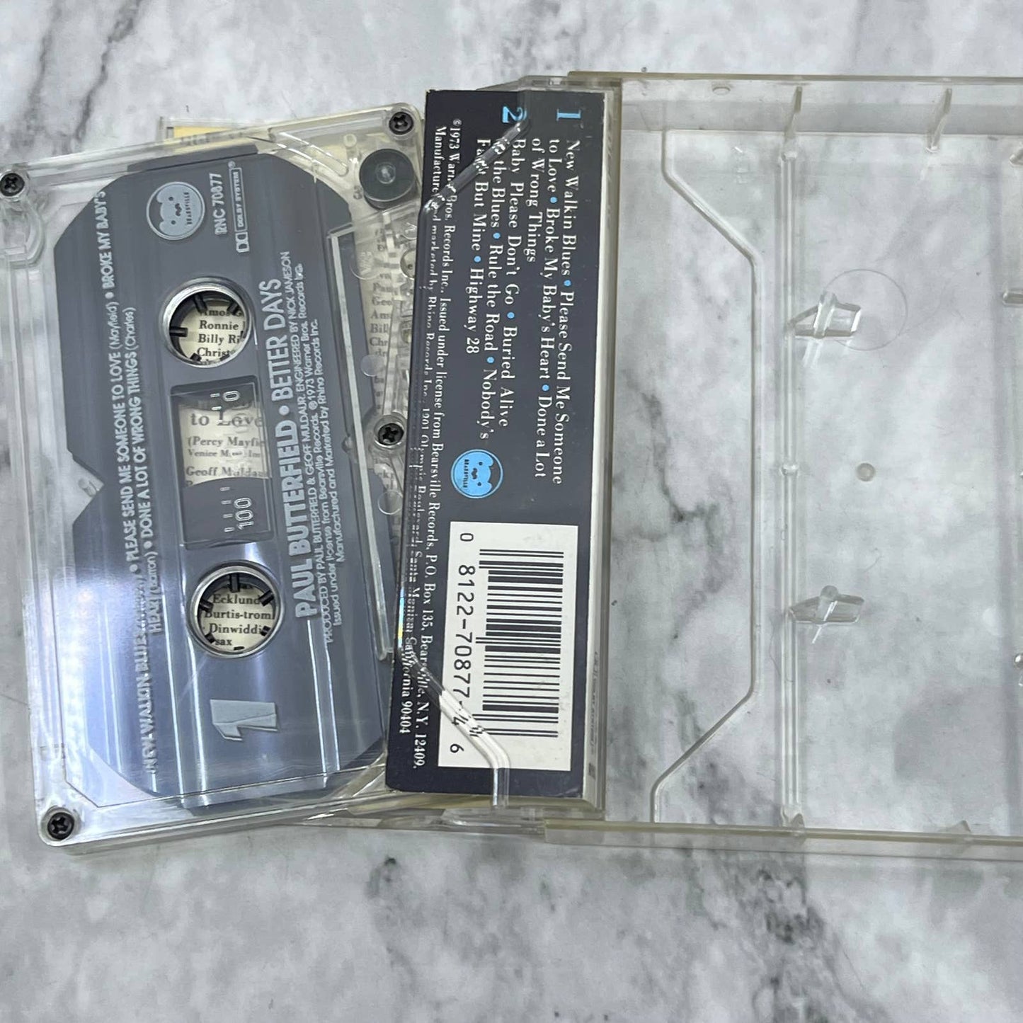 Paul Butterfield – Better Days - 1973 -Cassette Tape TJ6-78