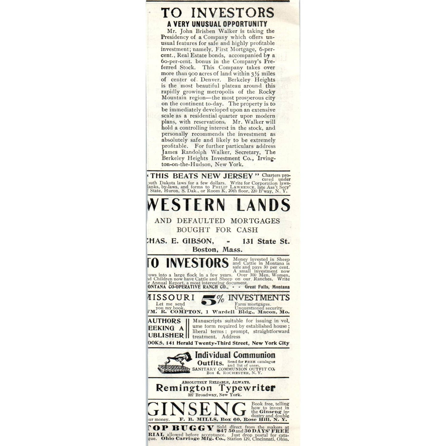 Elgin National Watch Co, Elgin IL - 1903 Original Ad TJ7-L