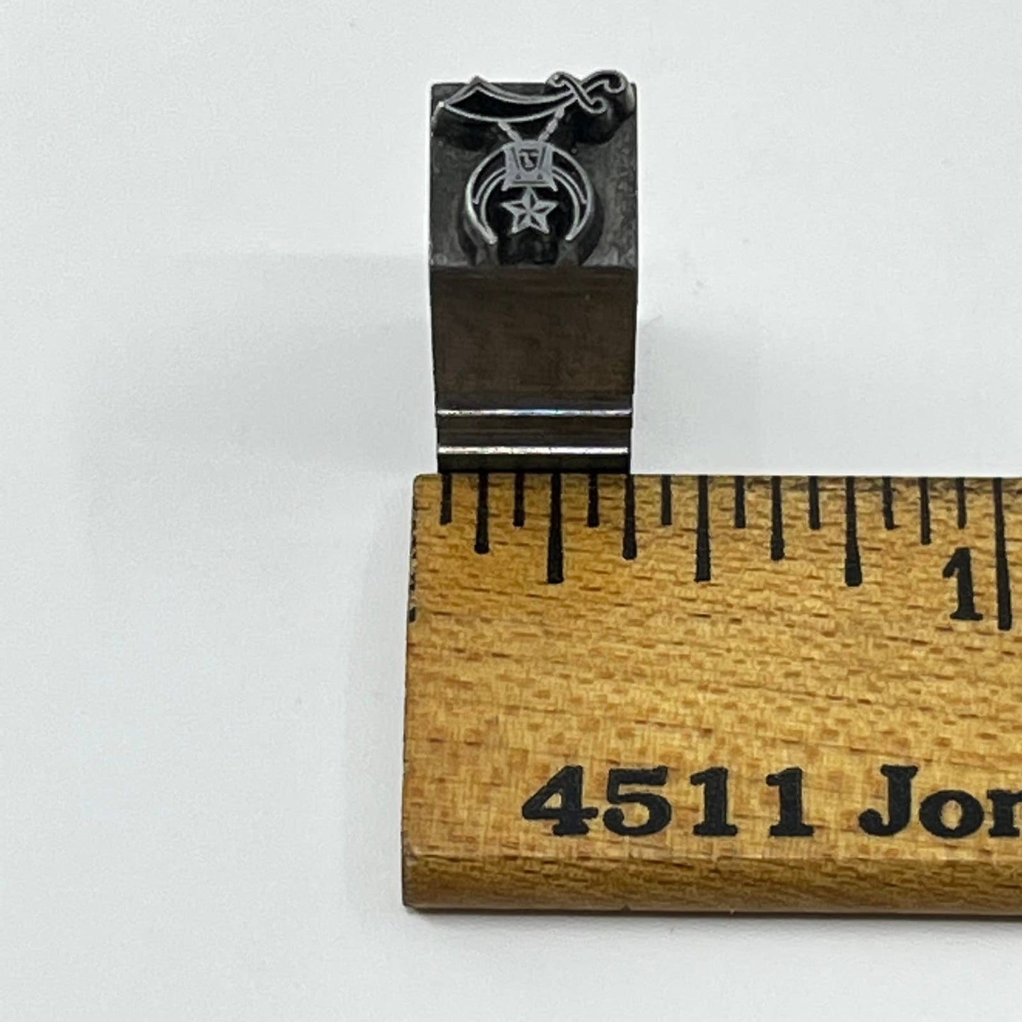 1920s Shriners Freemason Masonic Metal Stamp Typeset Print Block 1/3” SC7